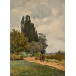 Camillo Merlo (Torino 1856-1931) - Country path, 1915
