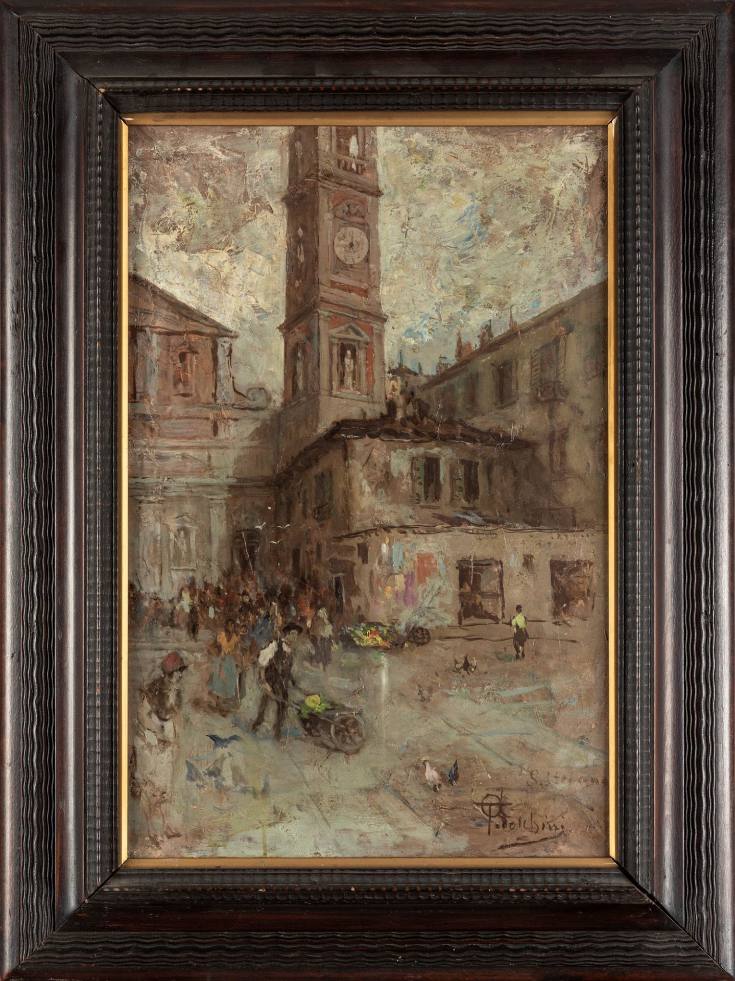 Giovanni Battista Todeschini (Lecco 1857-Milano 1938) - Milan, Church of Santo Stefano - Image 2 of 3