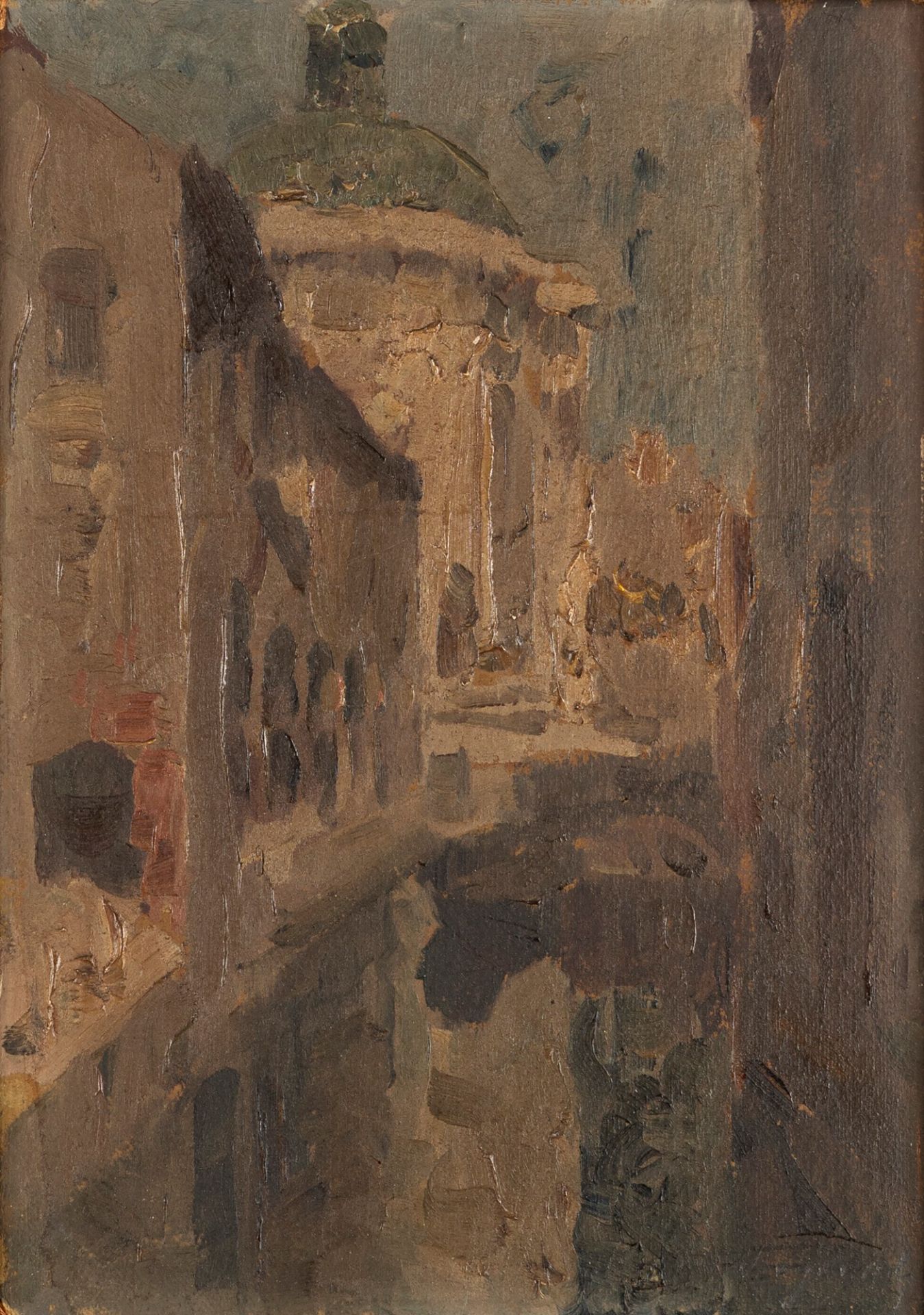 Carlo Ostrogovich (Veglia 1884-Milano 1962) - Milan, Naviglio, 1931