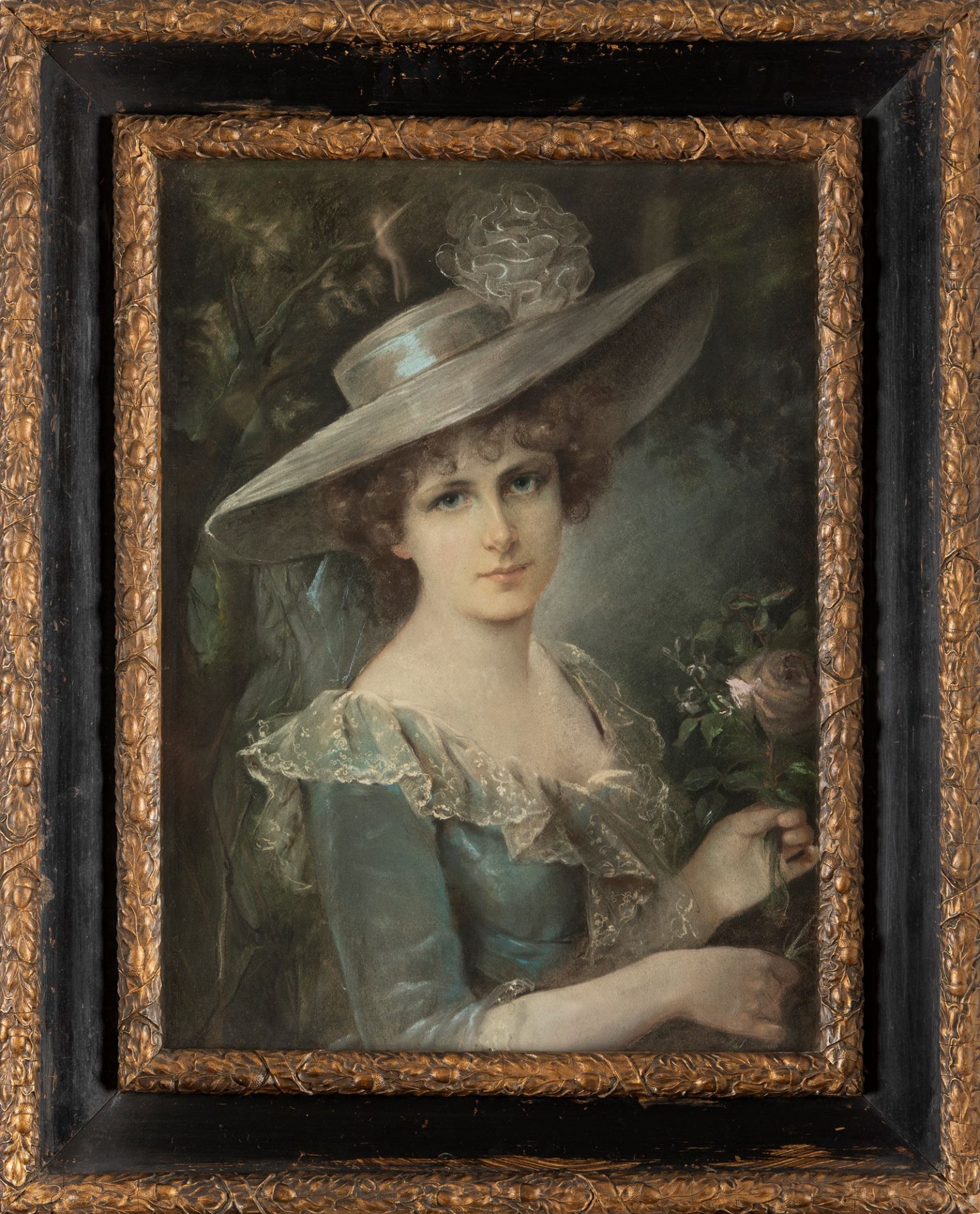 Scuola europea, secolo XIX - Portrait of a lady - Image 2 of 3
