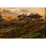 Giuseppe Mentessi (Ferrara 1857-Milano 1931) - Lodges in the mountains