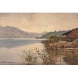 Camillo Merlo (Torino 1856-1931) - Lake Orta (Pella), 1912