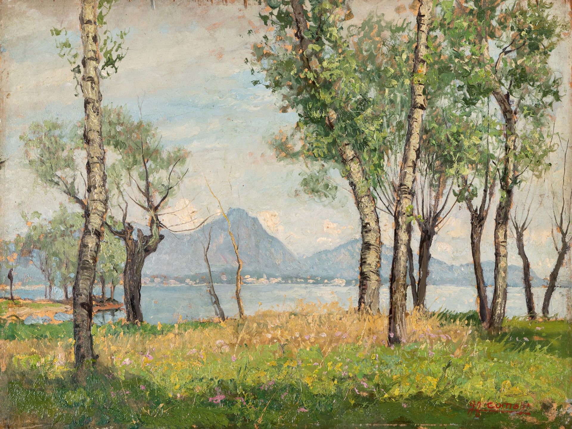 Gigi Comolli (1893-1976) - Lake landscape