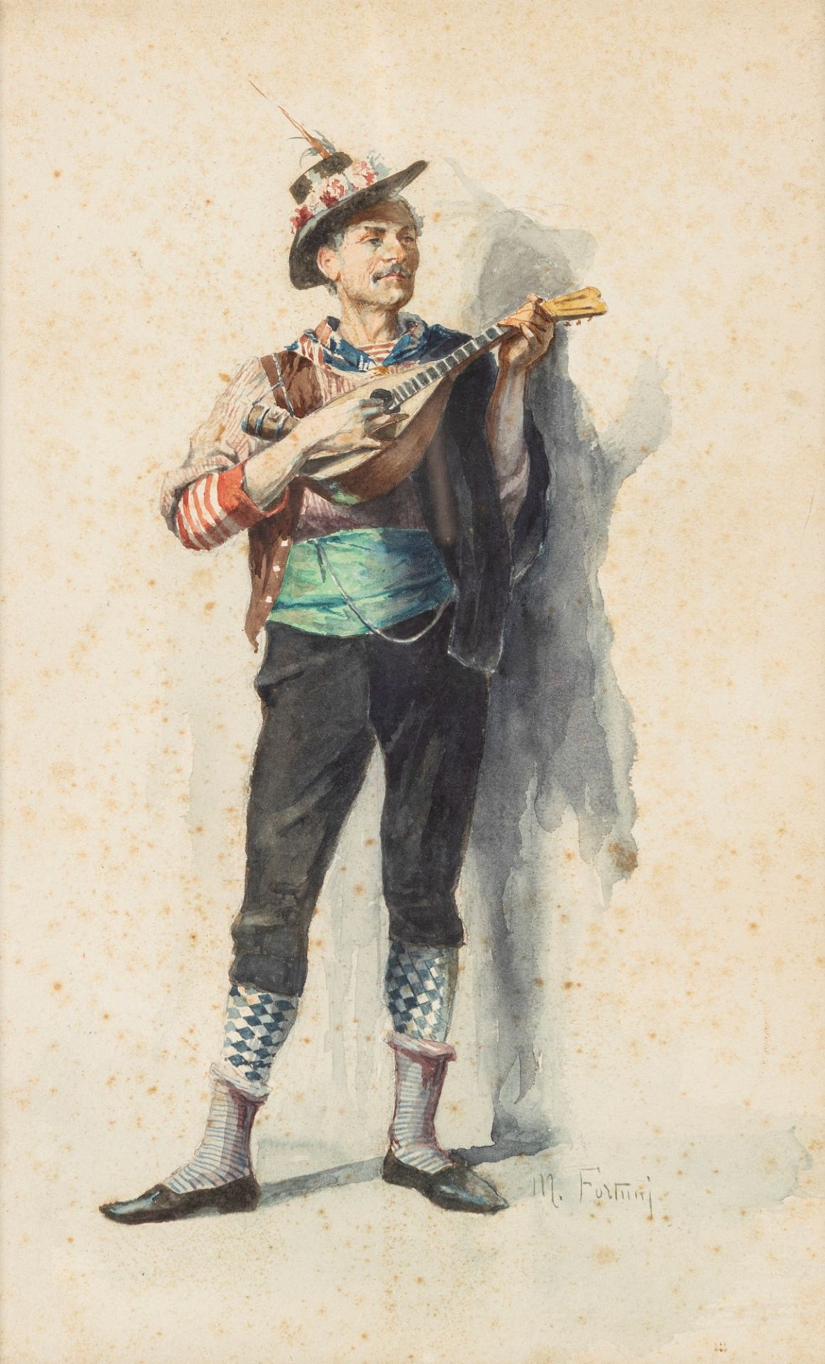 Scuola del secolo XIX - Mandolin player