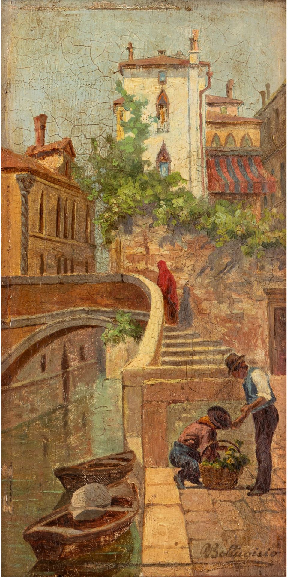 Vittorio Bottagisio (Bardolino 1859-Verona 1905) - Seller in Venice