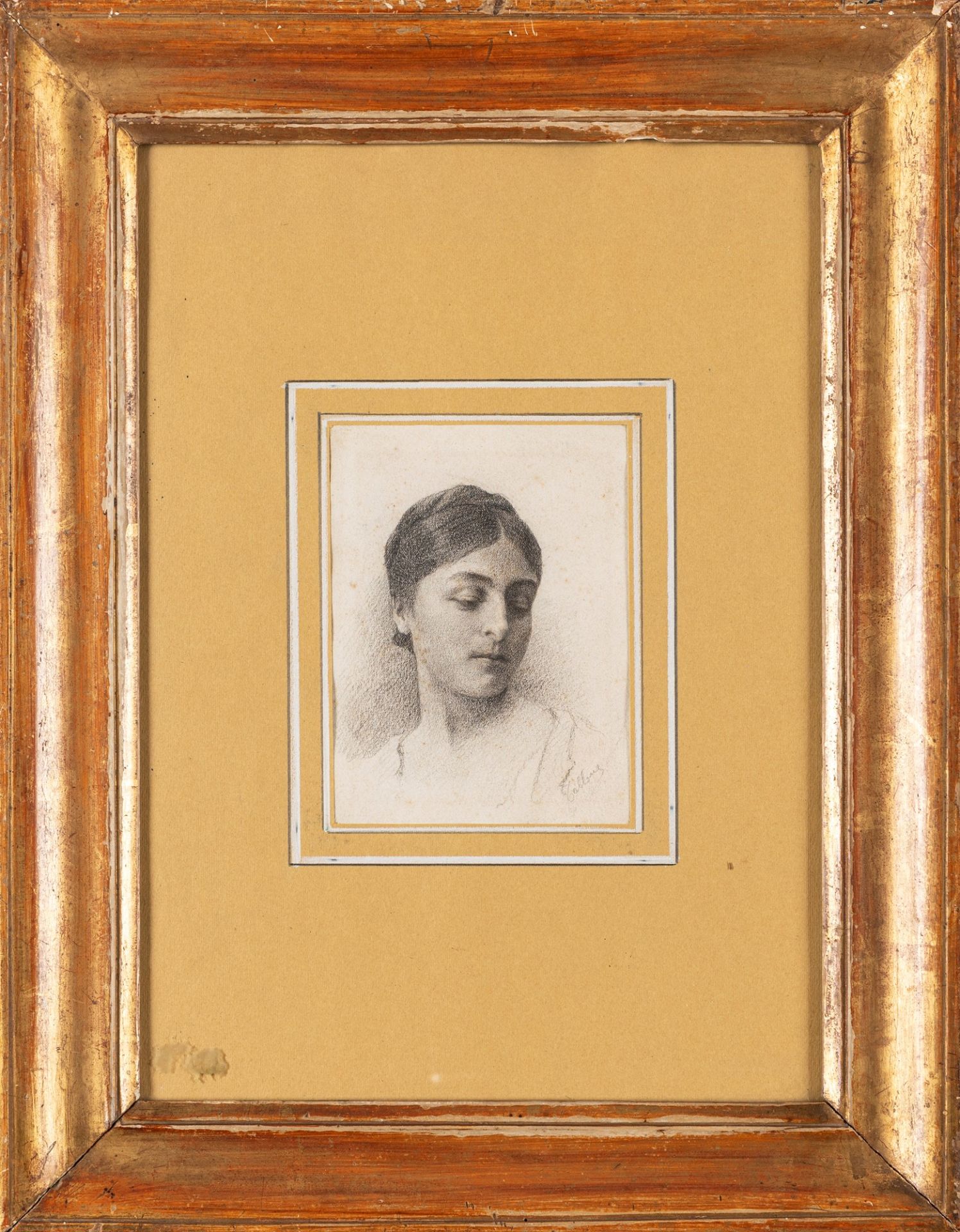 Cesare Tallone (Savona 1853-Milano 1919) - Portrait of a young woman - Bild 2 aus 3