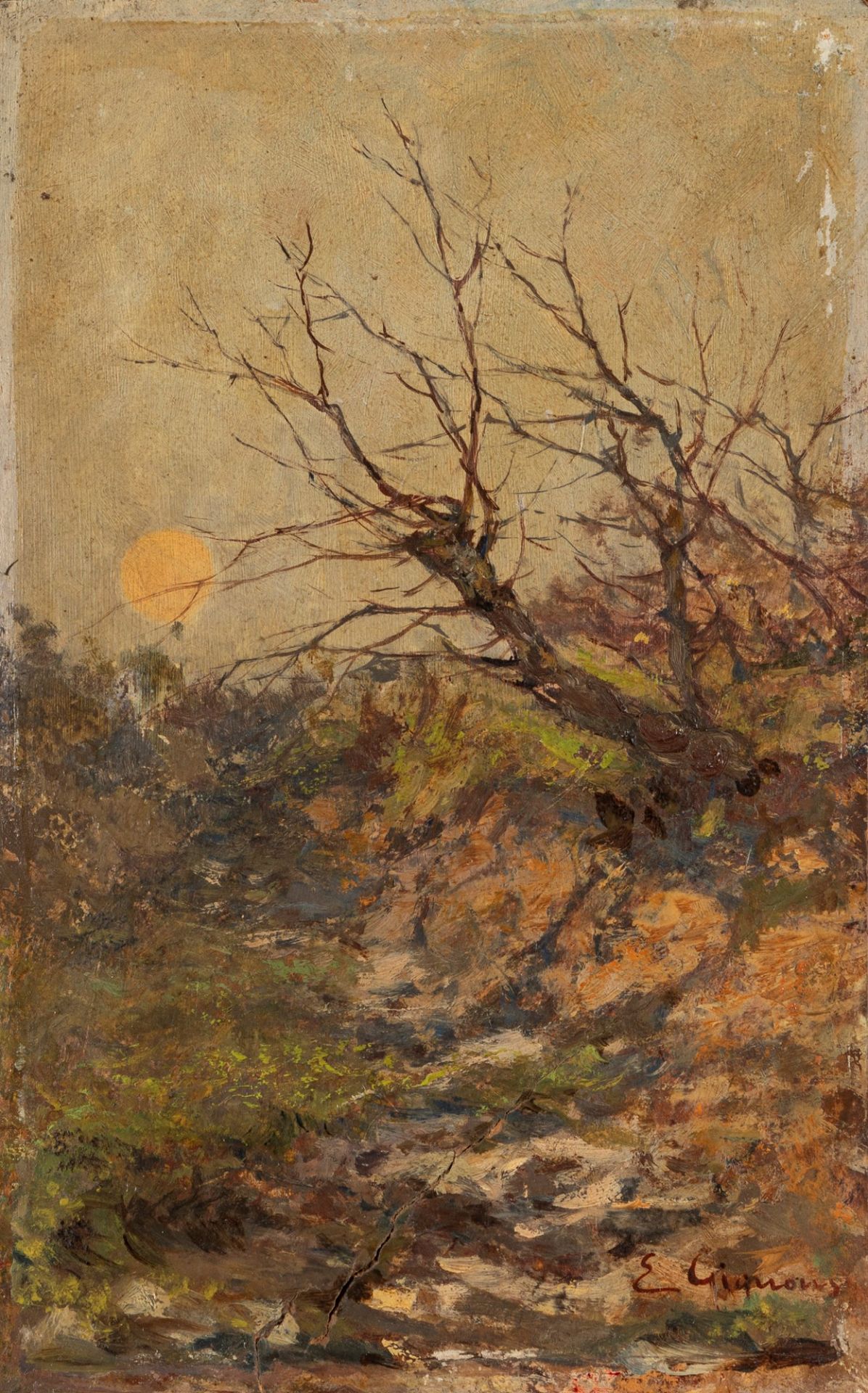 Eugenio Gignous (Milano 1850-Stresa 1906) - Sun (Stresa)