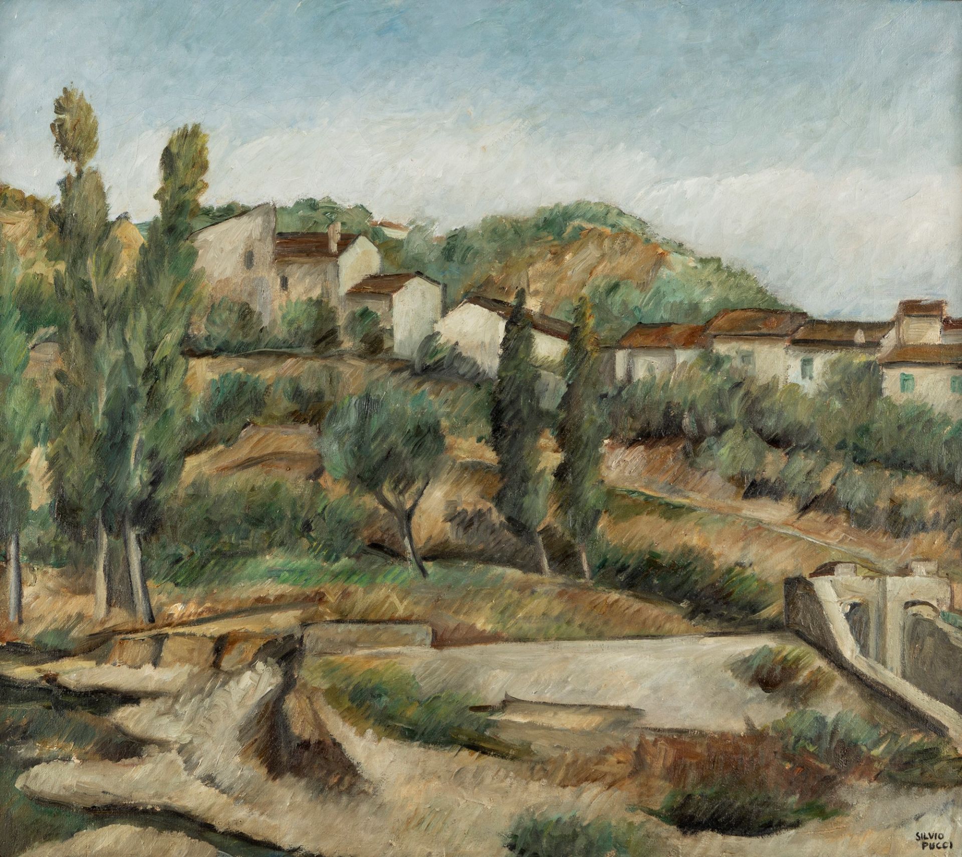 Silvio Pucci (Pistoia 1892-Firenze 1961) - Tuscan landscape