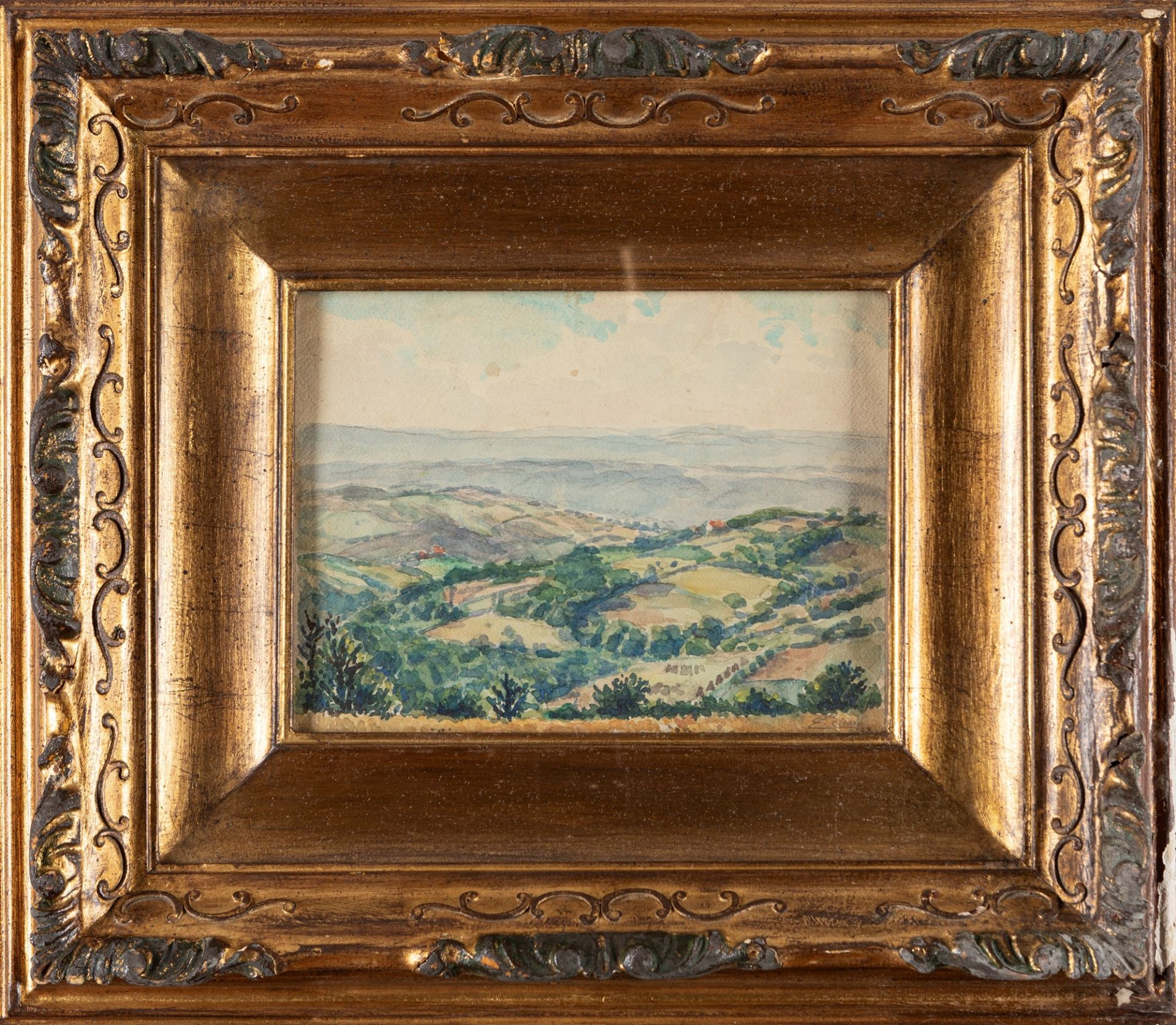 Eugenio Cecconi (Livorno 1842-Firenze 1903) - Tuscan hills, 1898 - Bild 2 aus 3