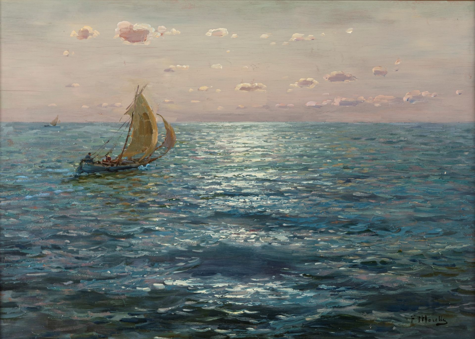 Federico Morello (Palermo 1885-Milano 1945) - Marine landscape