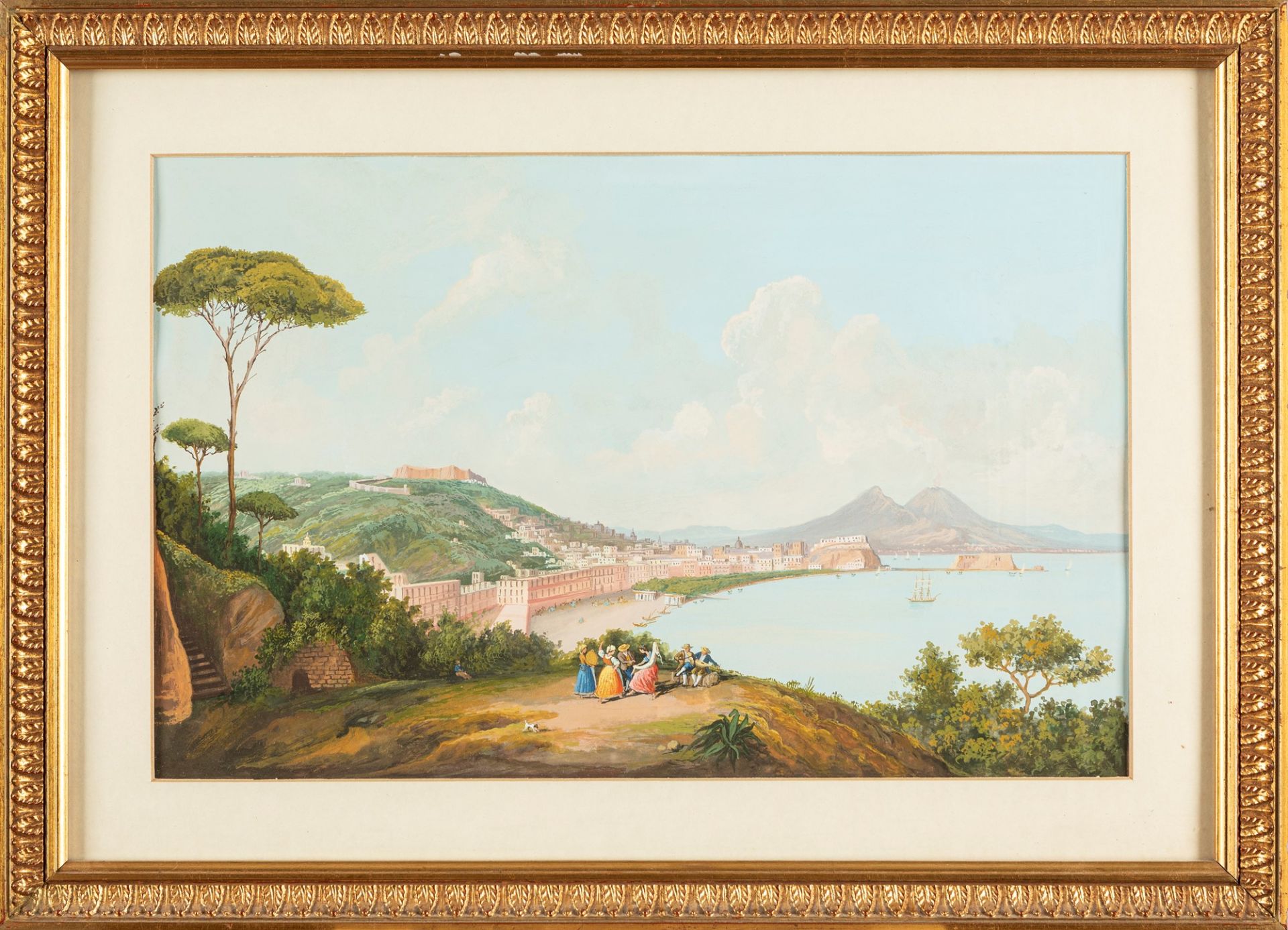 Scuola napoletana del XIX secolo - Views of Naples - Image 2 of 5