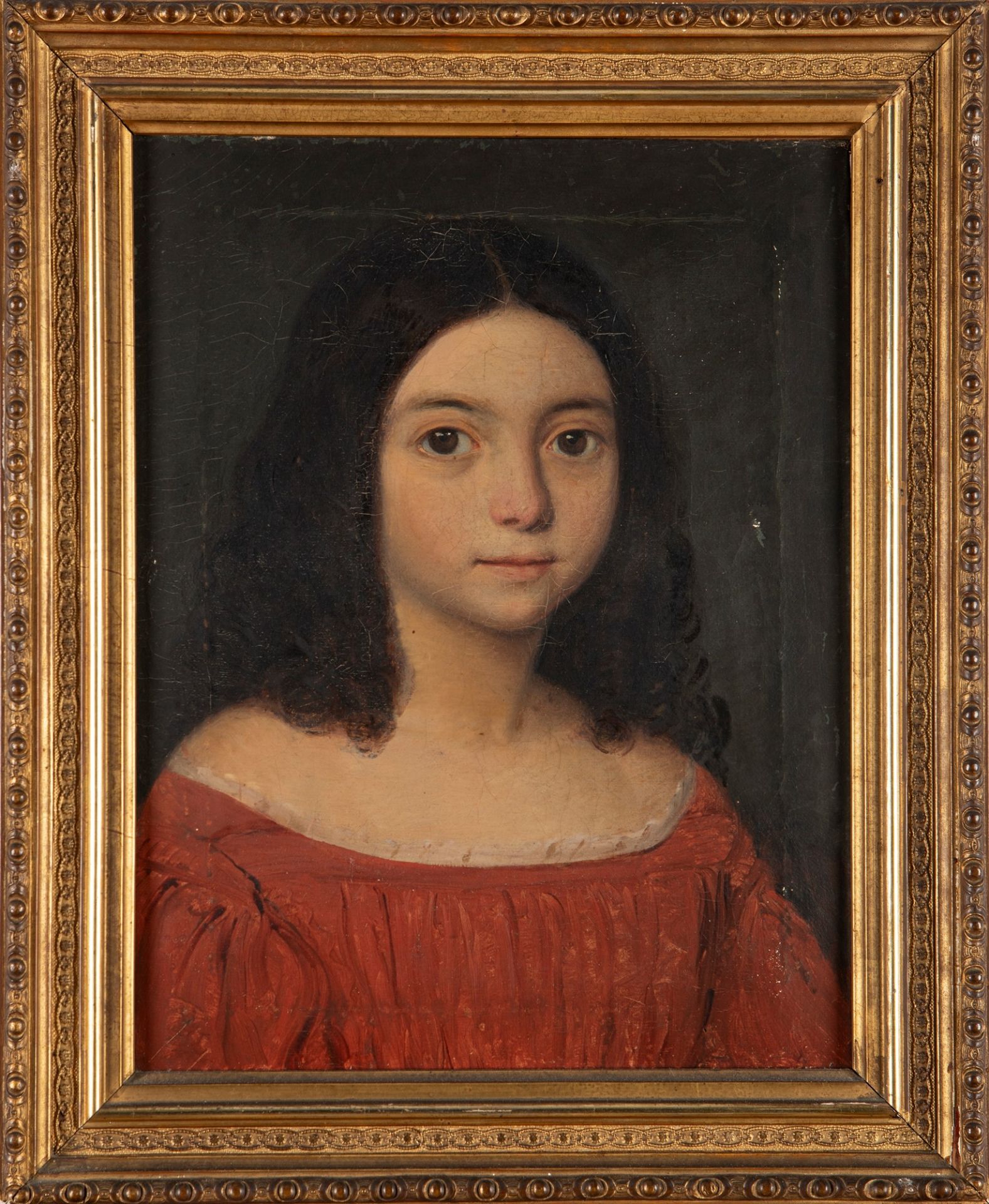Scuola lombarda, secolo XIX - Portrait of a young girl - Image 2 of 3