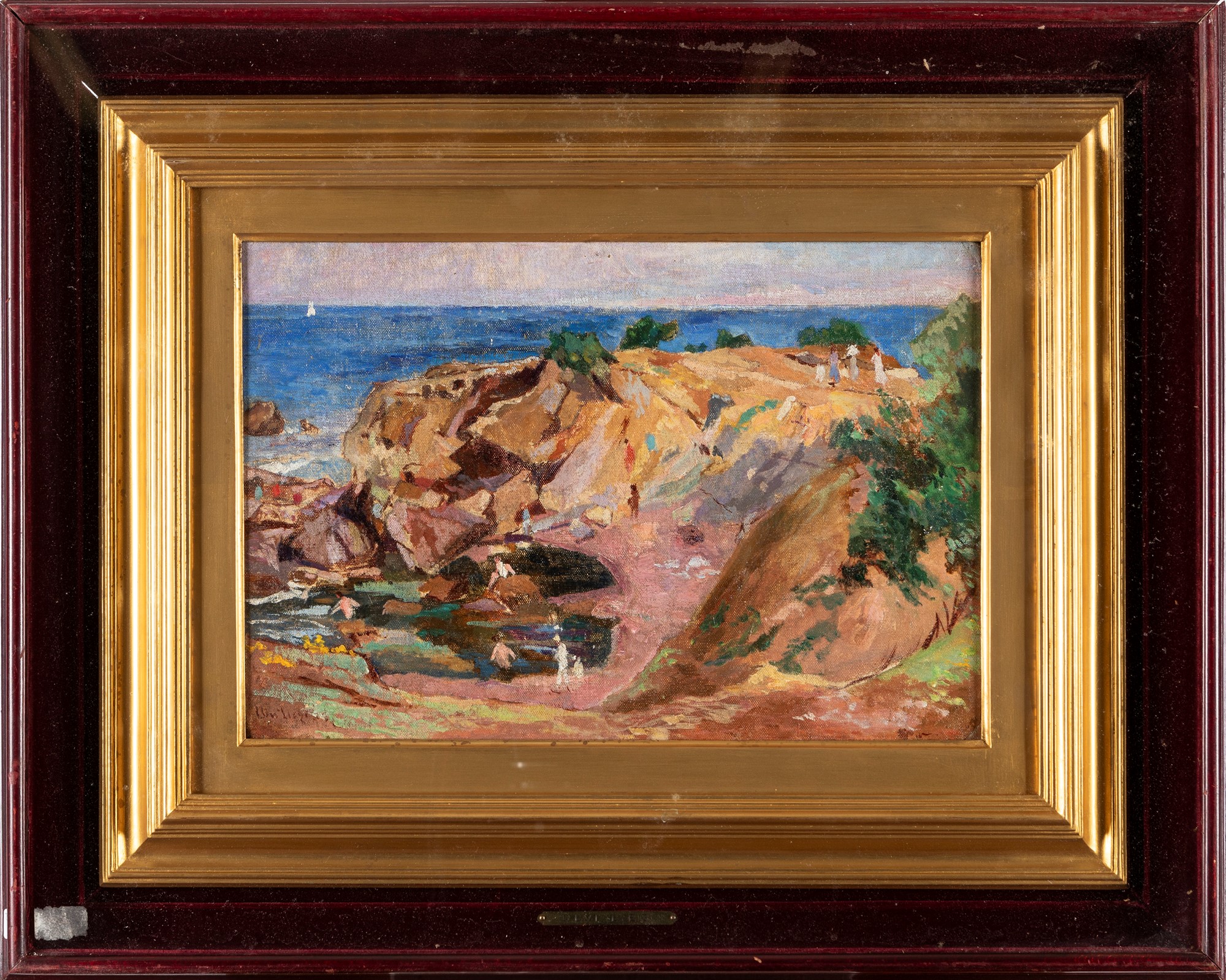 Ulvi Liegi (Livorno 1858-1939) - Marine landscape - Antignano di Livorno - Image 2 of 3