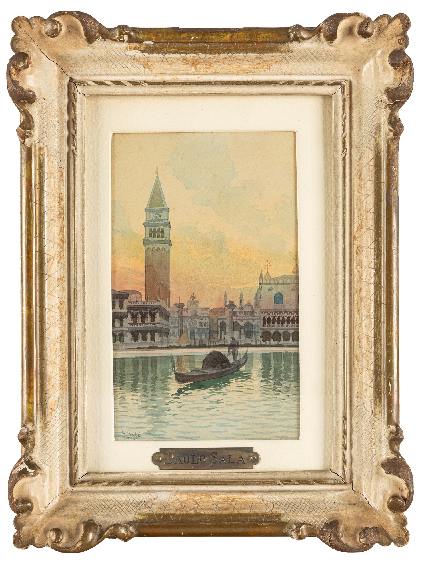 Paolo Sala (Milano 1859-1924) - Venice, bacino di San Marco - Image 2 of 3