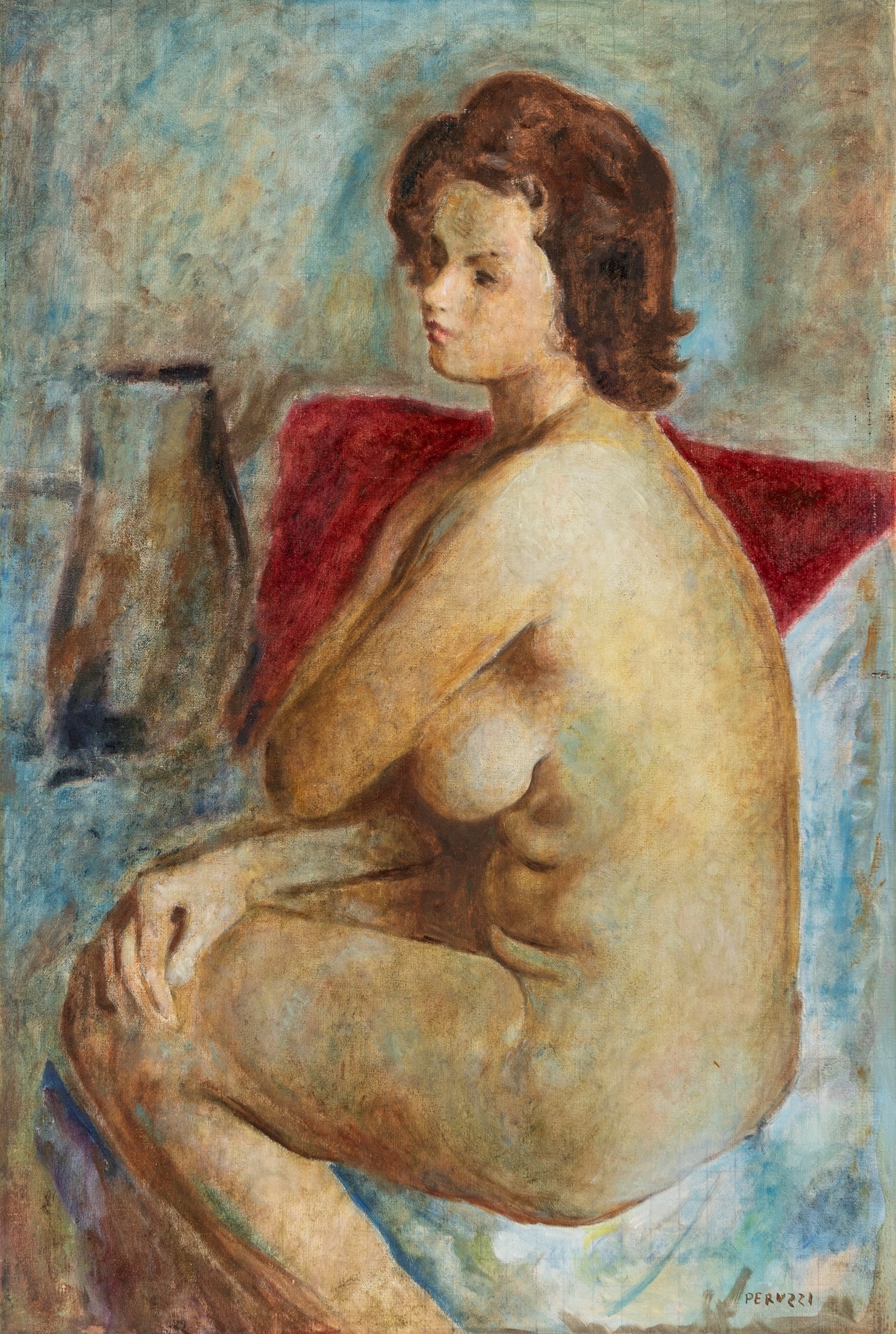 Cesare Peruzzi (Montelupone 1894-Recanati 1995) - Female nude