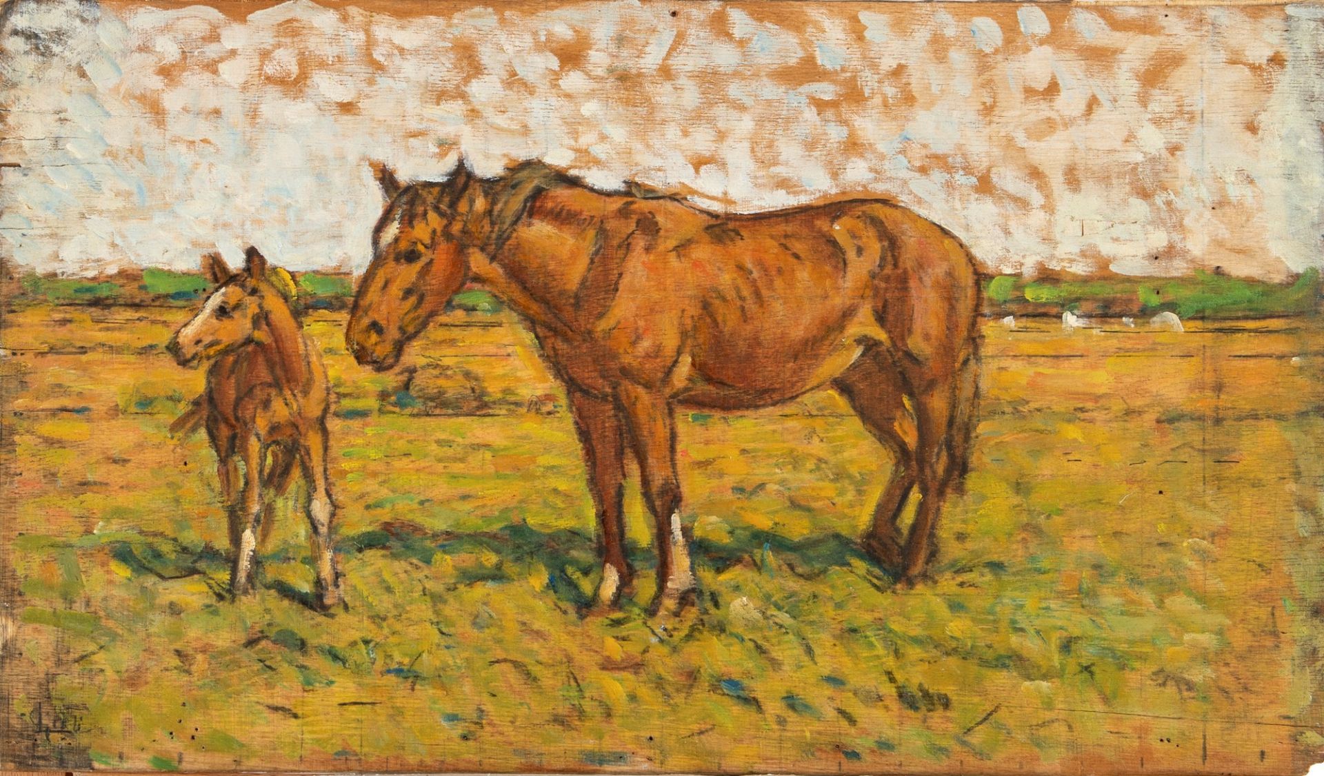 Luigi Gioli (S. Frediano a Settimo 1854-Firenze 1947) - Maremmano horse