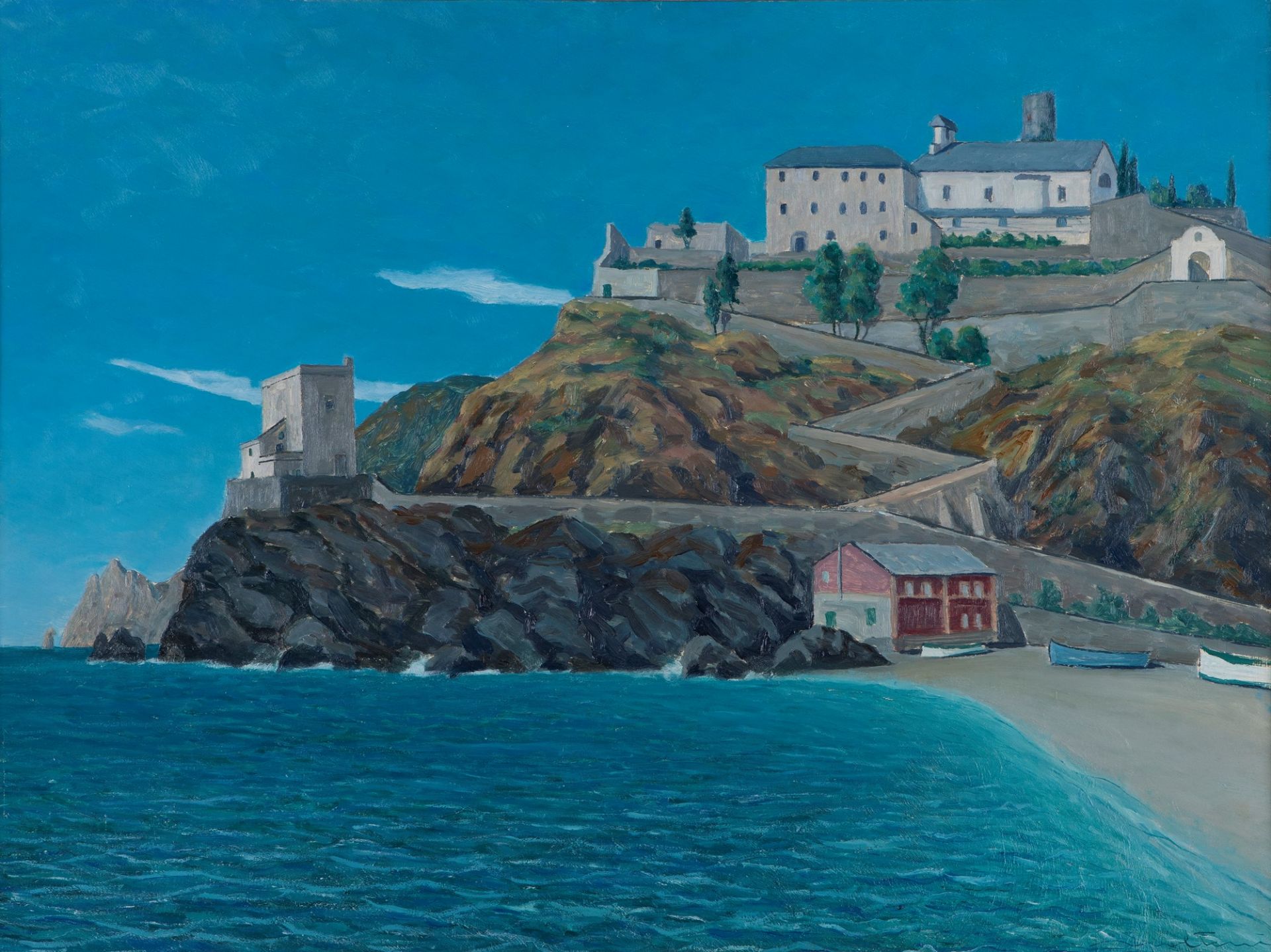 Giovanni Molteni (Cantù 1898-Sorengo 1990) - Marina di Monterosso, 1938