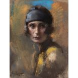 Arturo Rietti (Trieste 1863-Fantaniva 1943) - Portrait of Nella Doria Cambon