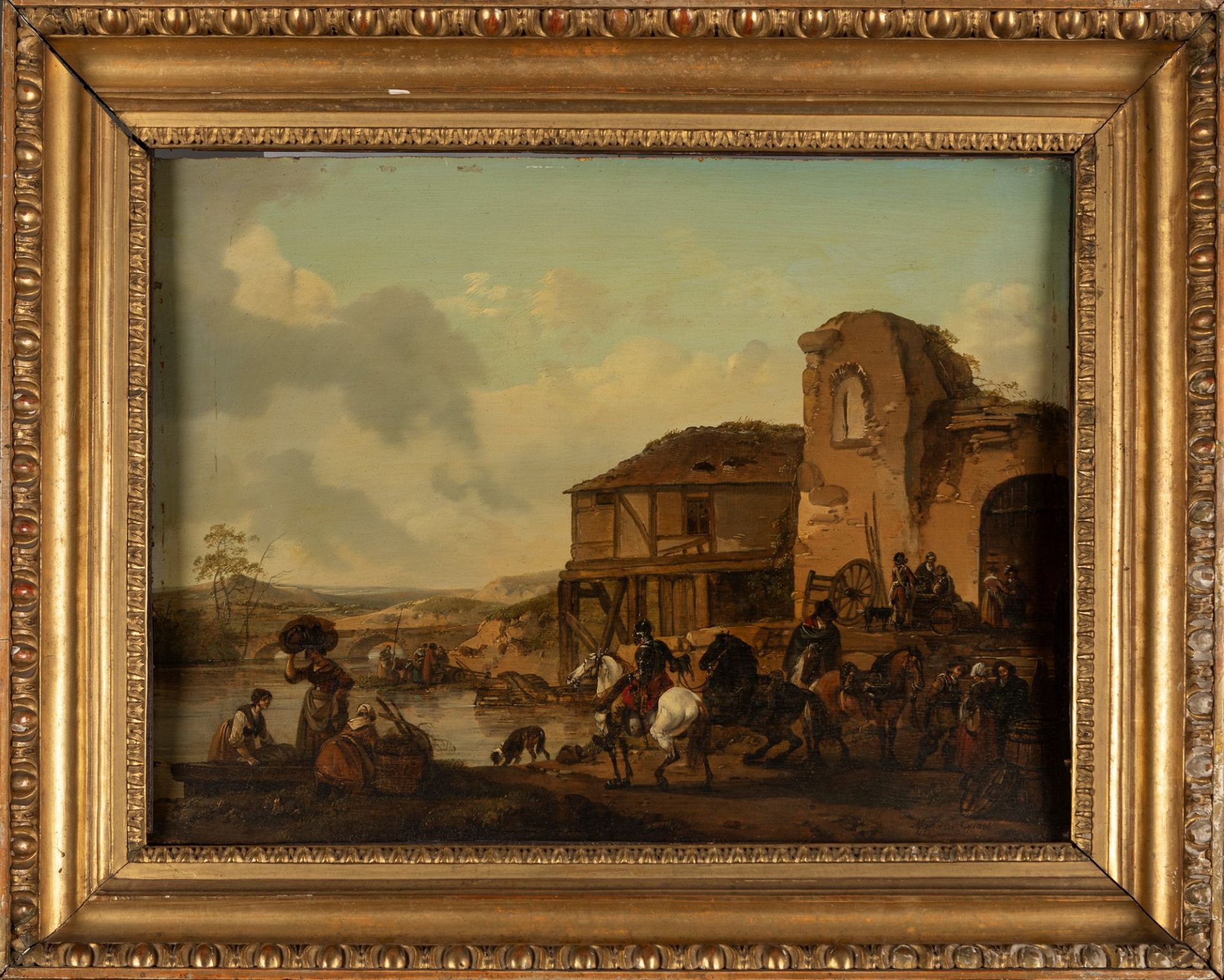 Giovanni Migliara (Alessandria 1785-Milano 1837) - Scene of popular life - Image 2 of 7
