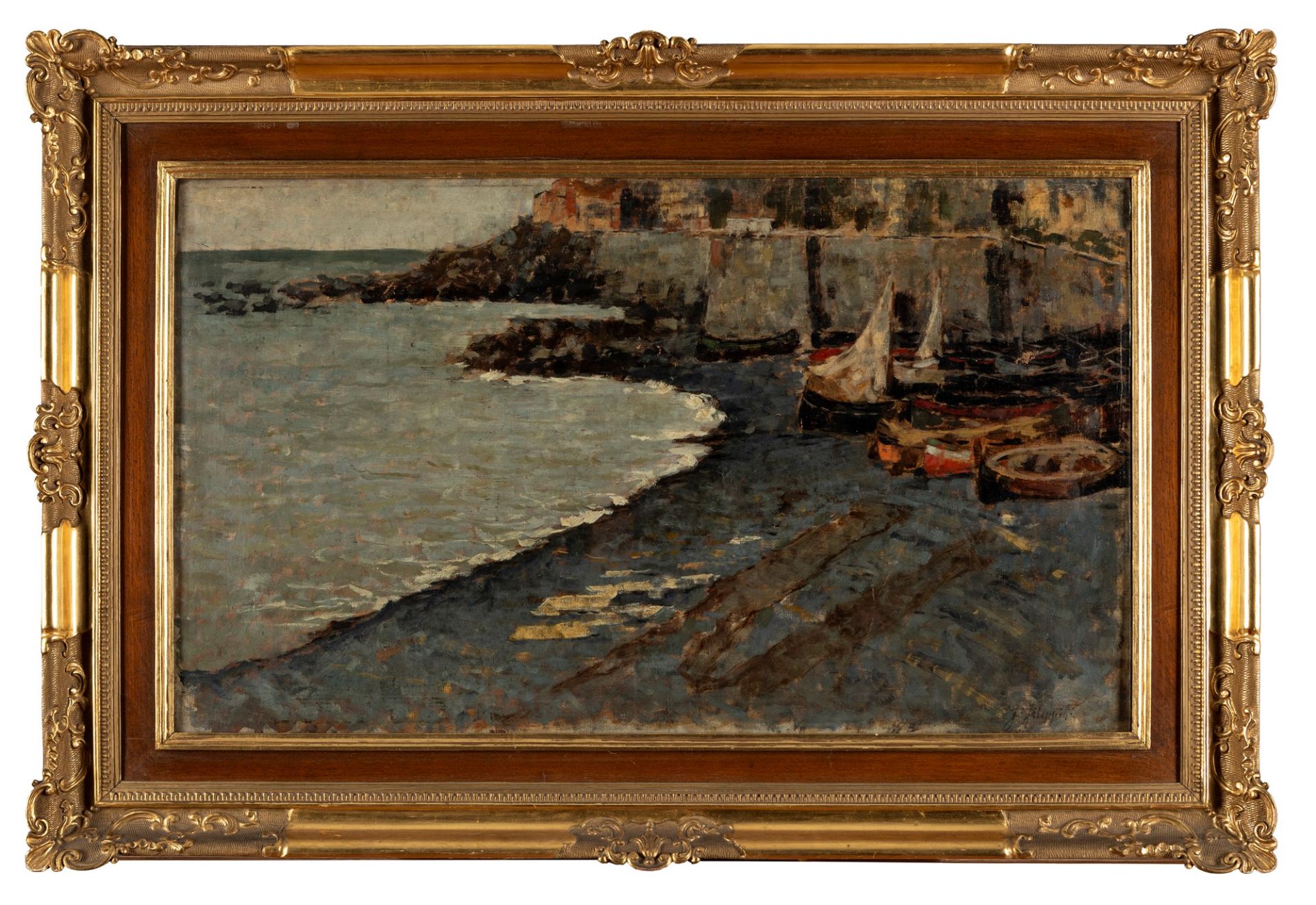 Francesco Filippini (Brescia 1853-1895) - Marine landscape - Bild 2 aus 3