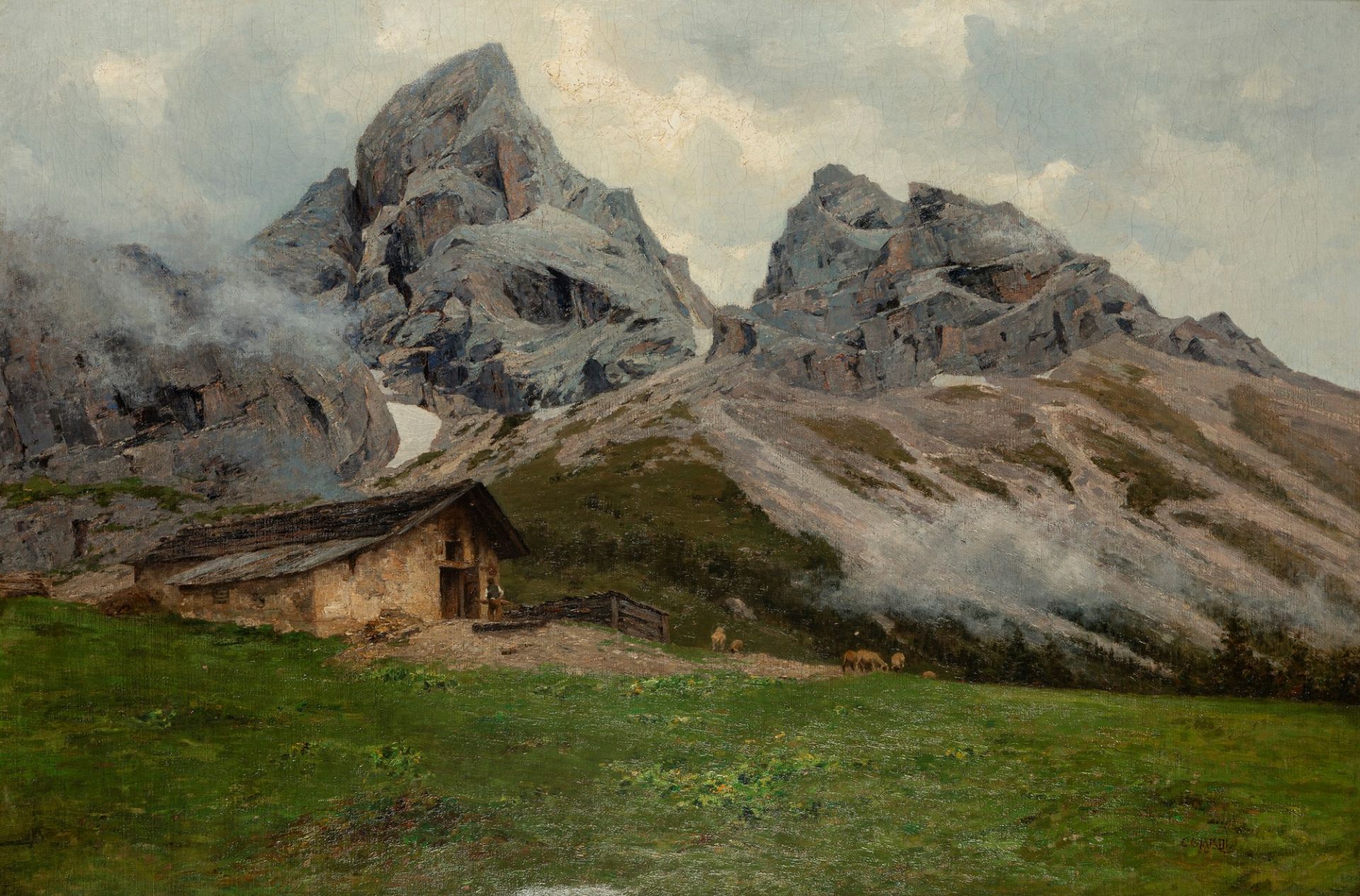 Guglielmo Ciardi (Venezia 1842-1917) - Cimon della Pala, 1904