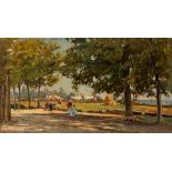 Nicolas De Corsi (Odessa 1882-Napoli 1956) - Landscape with figures