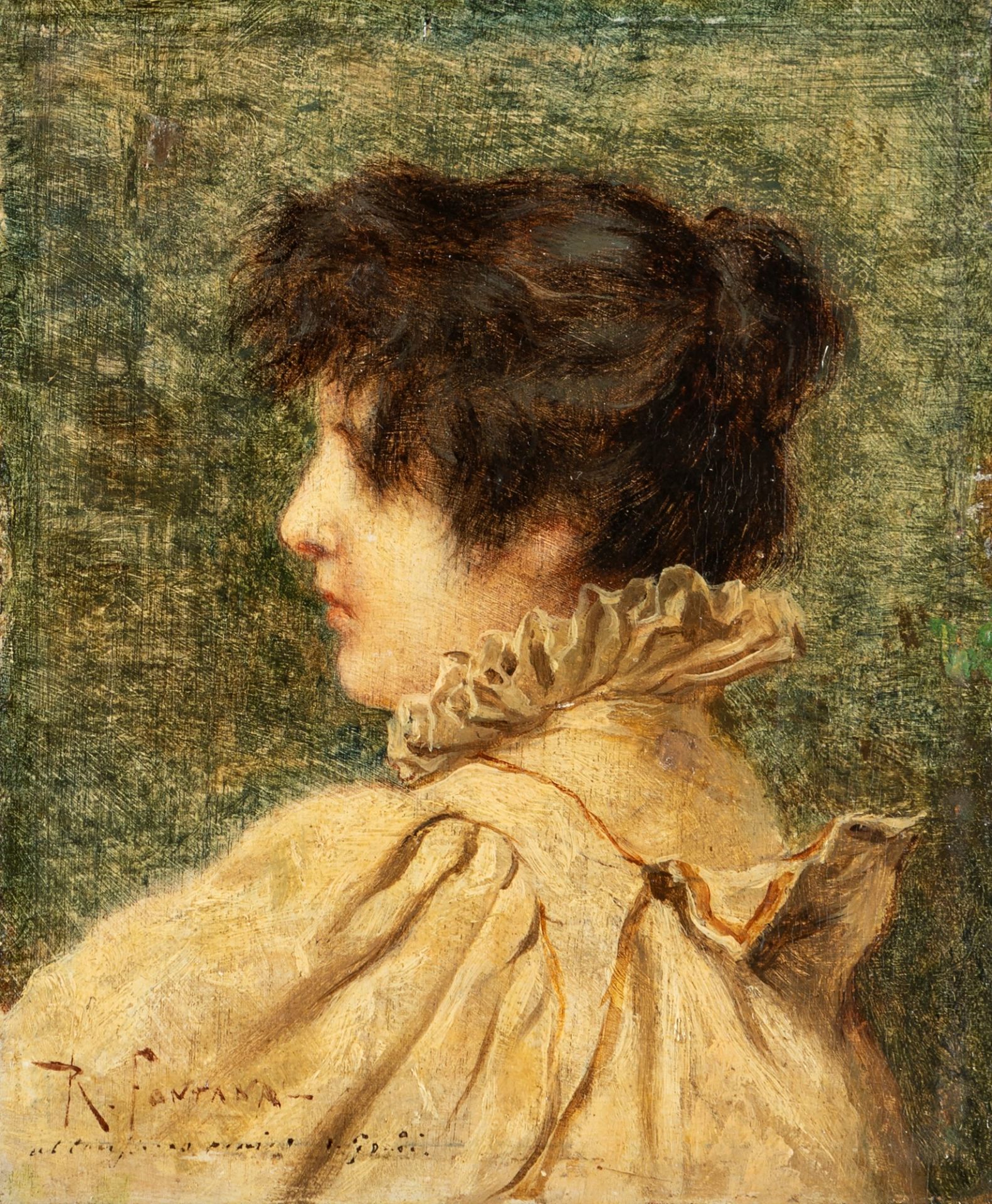 Roberto Fontana (Milano 1844-1907) - Female head, 1905