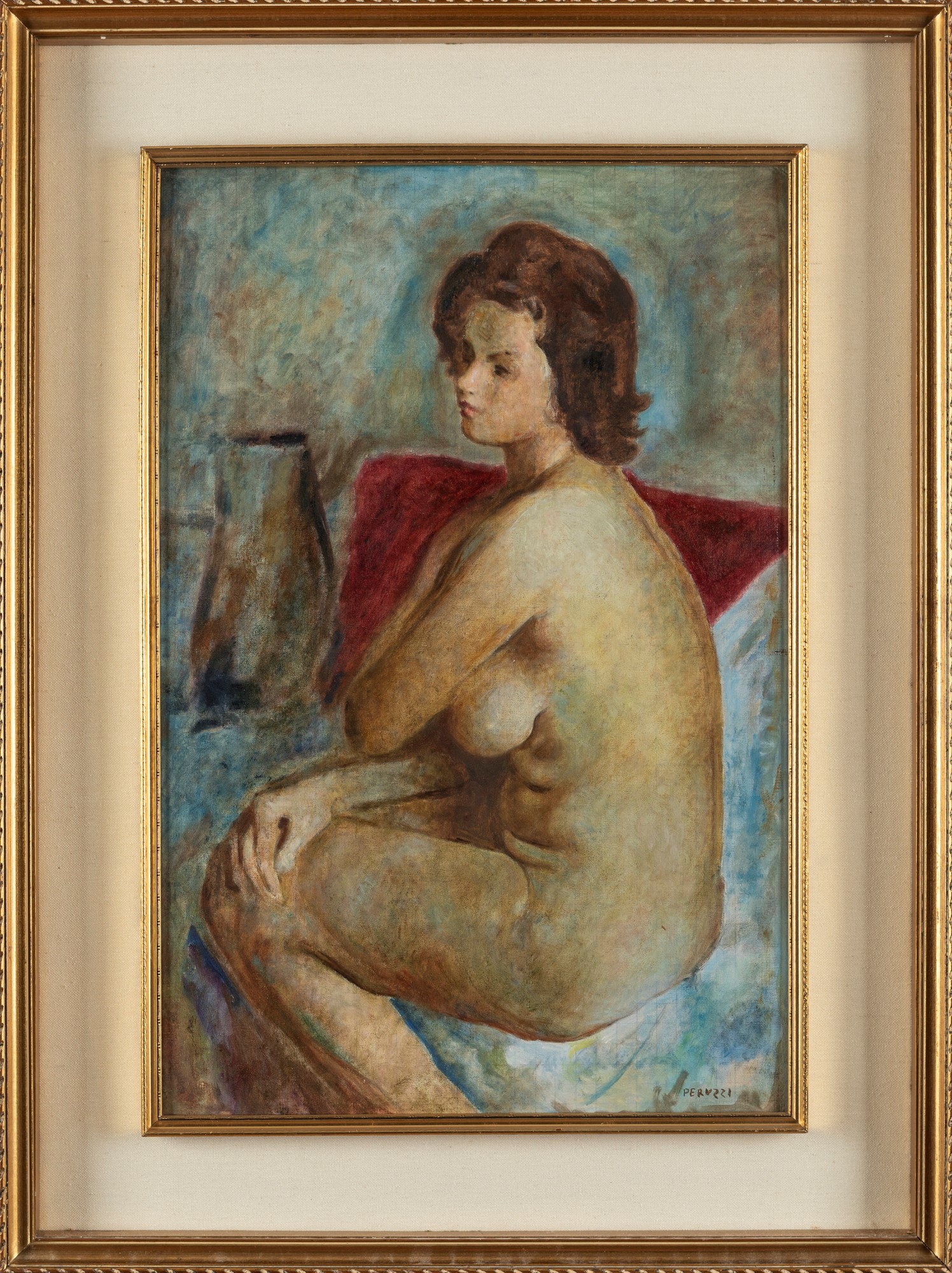 Cesare Peruzzi (Montelupone 1894-Recanati 1995) - Female nude - Image 2 of 3