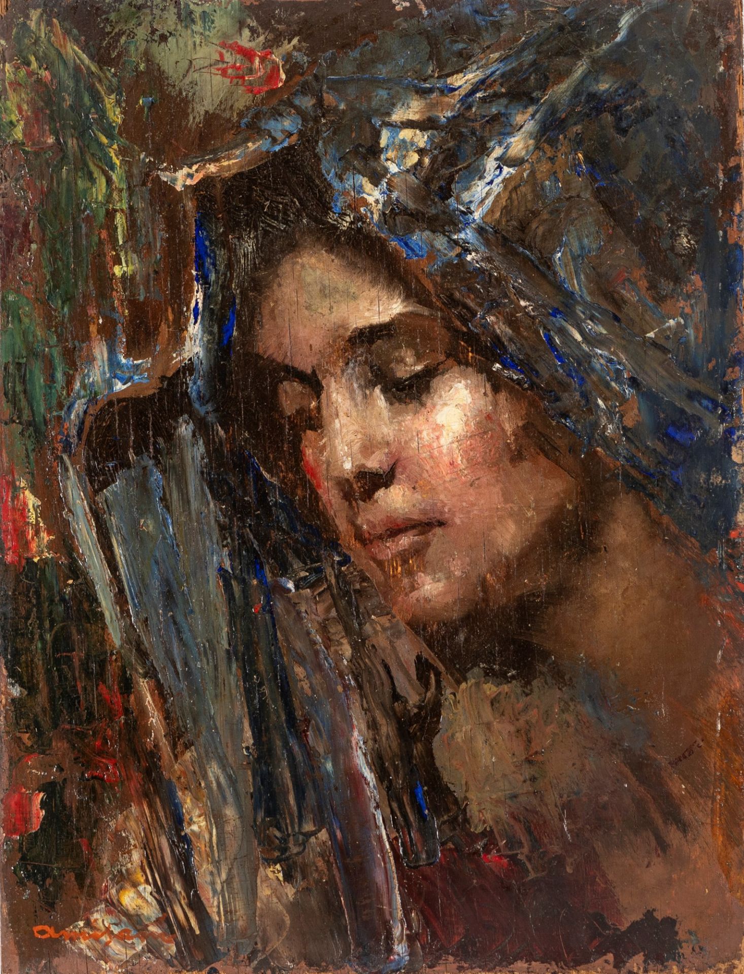 Giuseppe Amisani (Mede Lomellina 1881-Portofino 1941) - Female head