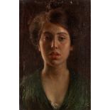 Gaetano Esposito (Salerno 1858-Sala Consilina 1911) - Portrait of a young woman