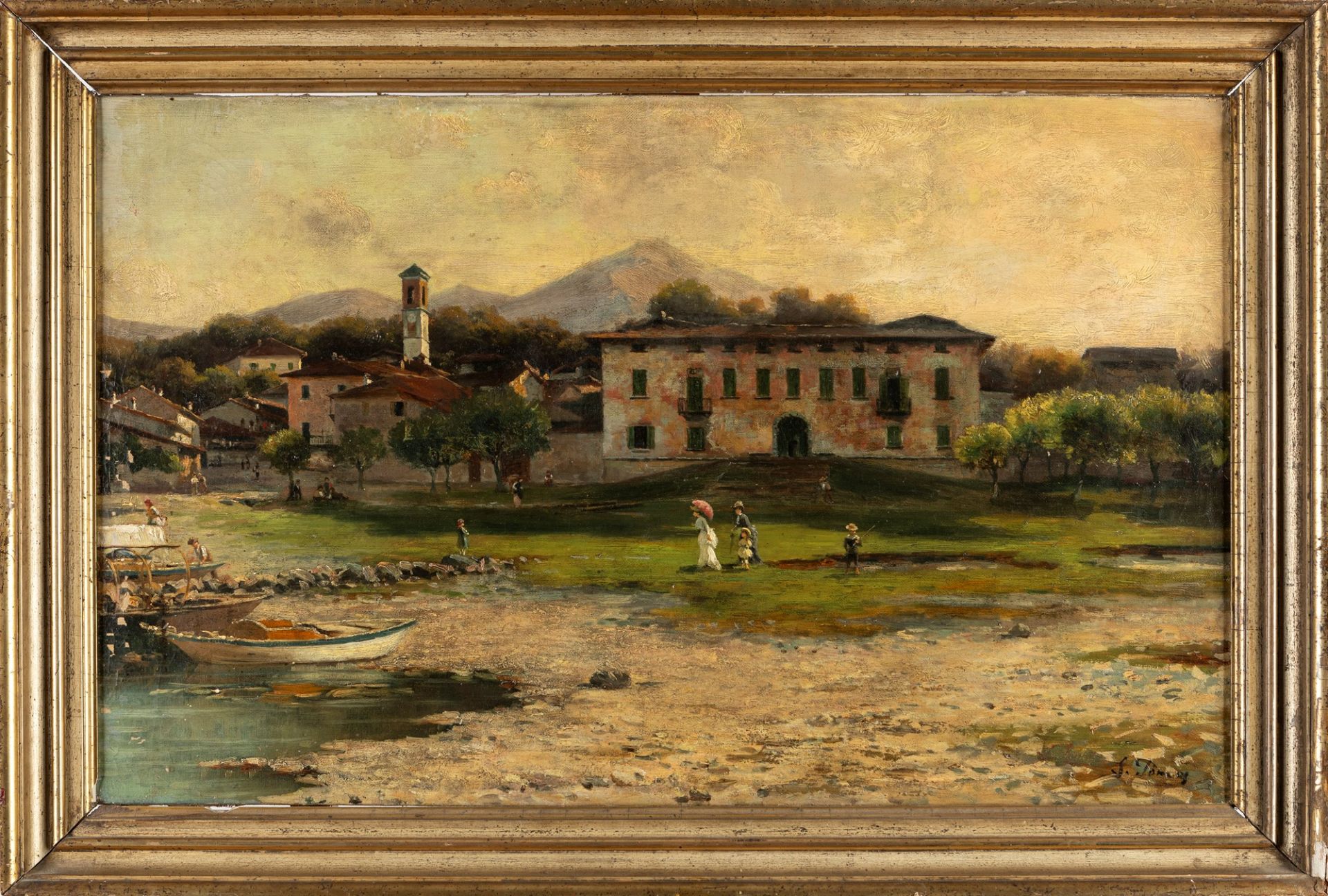 Silvio Poma (Trescore Balneario 1840-Turate 1932) - Cerro, Lago Maggiore - Bild 2 aus 3