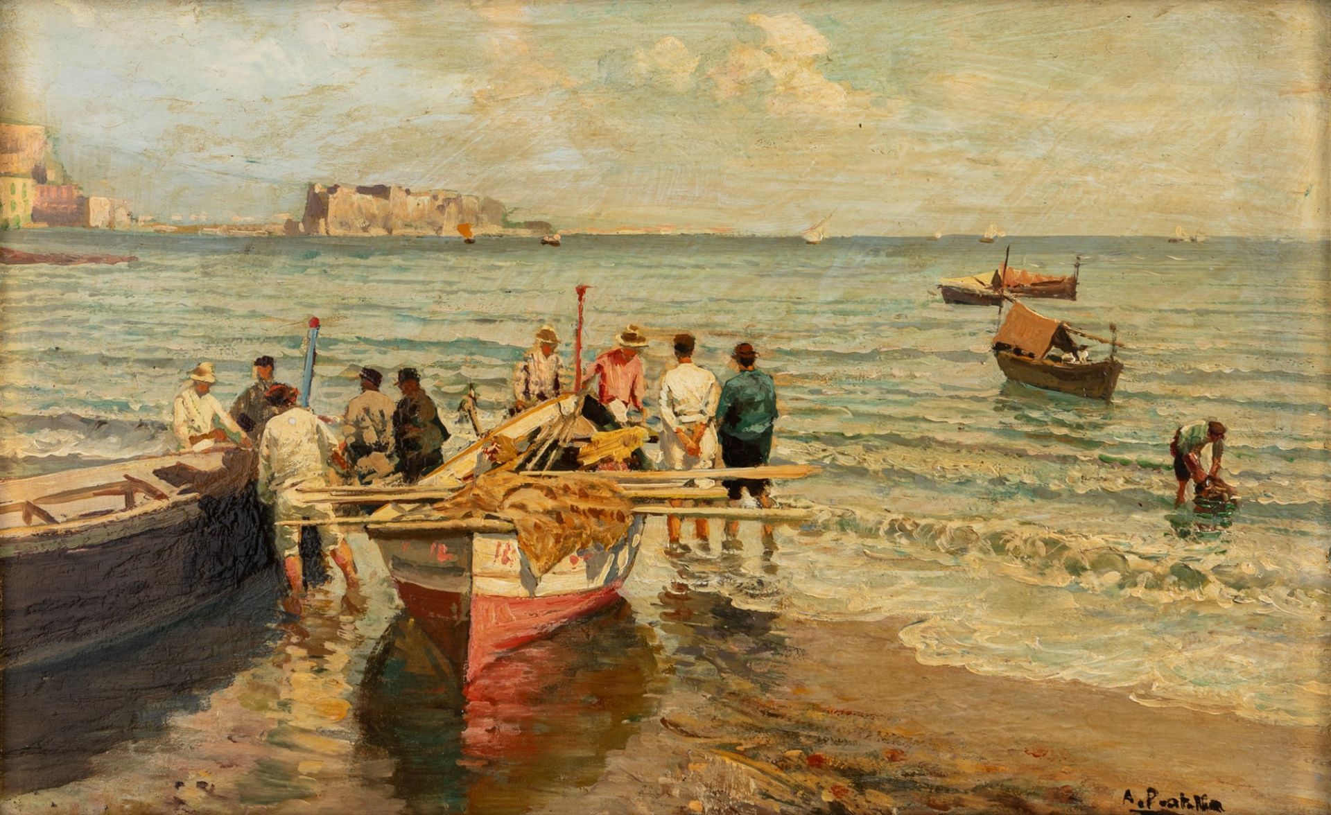 Attilio Pratella (Lugo 1856-Napoli 1949) - Golfo di Napoli