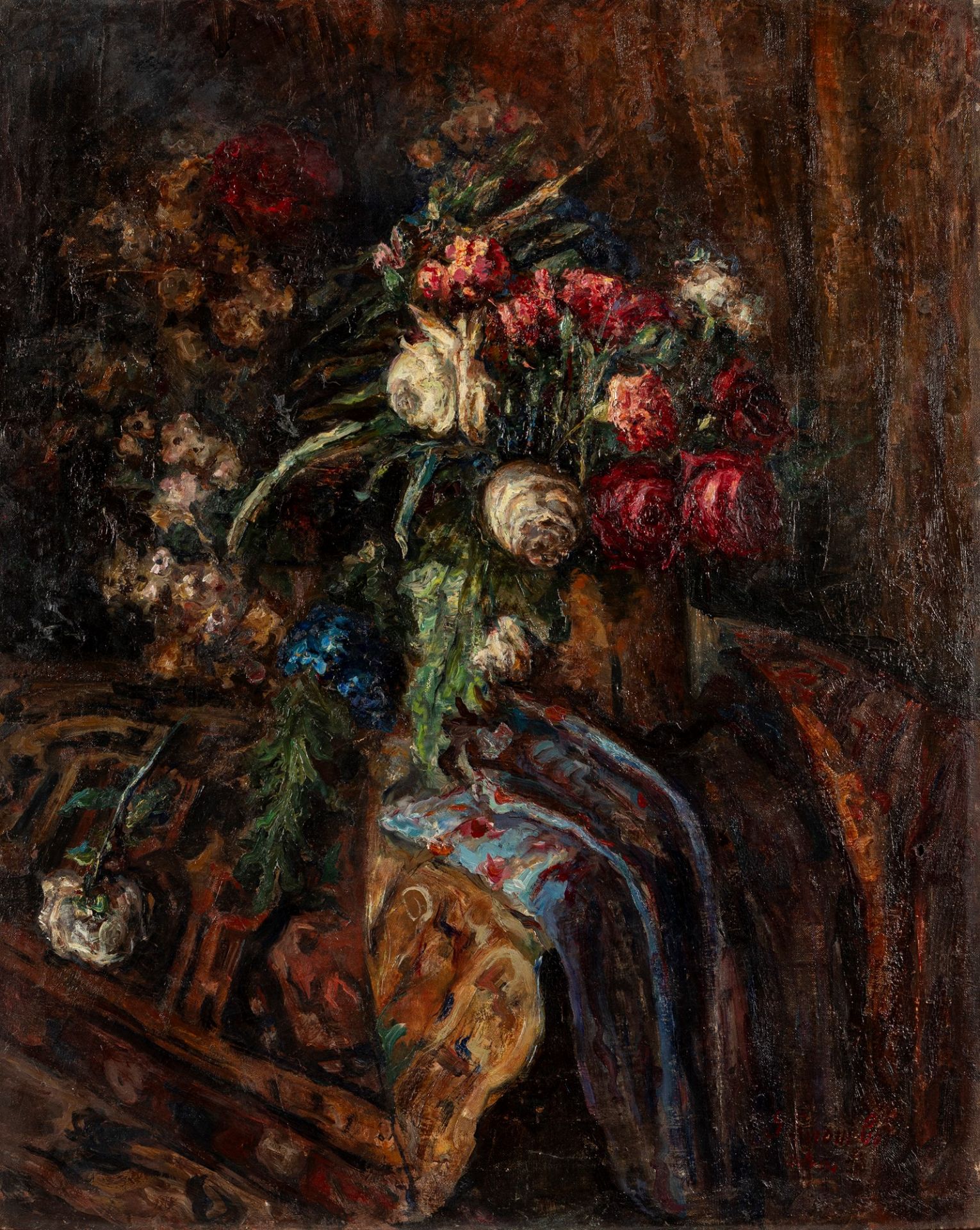 Giovanni Sirombo (Milano 1885-1954) - Vase of flowers