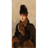 Giuseppe De Nittis (Barletta 1846-Saint-Germain-en-Laye 1888) - Portrait of a Parisian woman