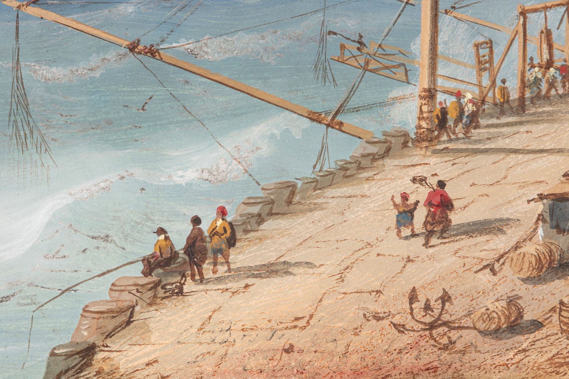 Carlo Bossoli (Lugano 1815-Torino 1884) - View of the Port of Odessa - Bild 6 aus 9