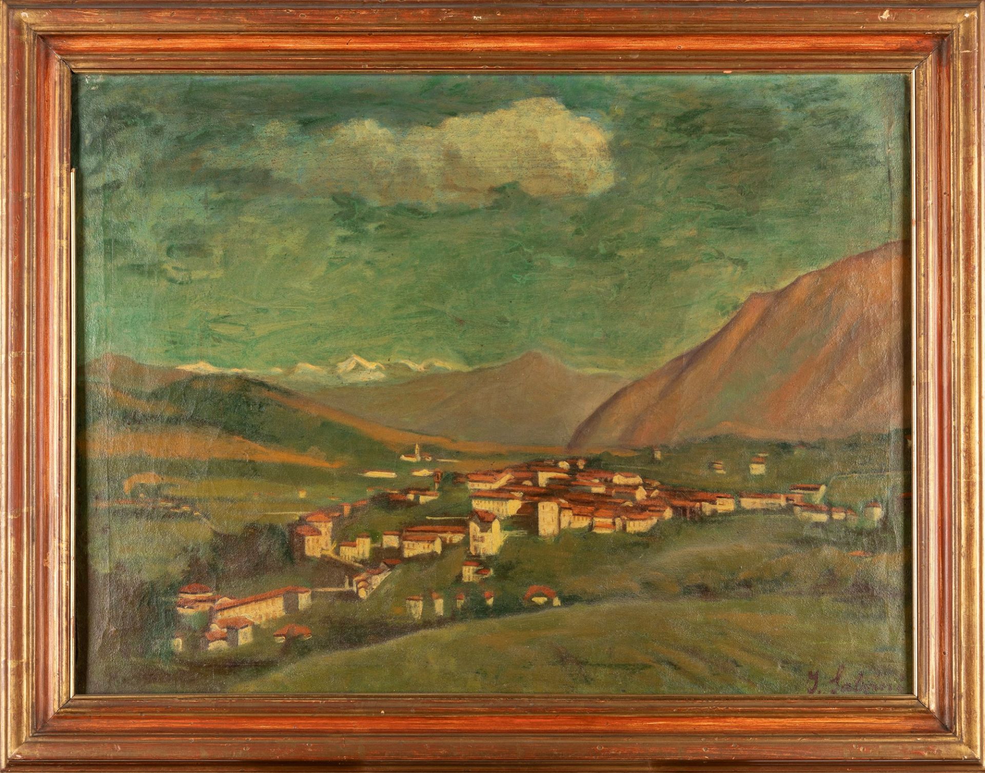 Innocente Salvini (Cocquio-Trevisago 1898-1979) - Gemonio, view of Monte Rosa, 1934 - Bild 2 aus 3