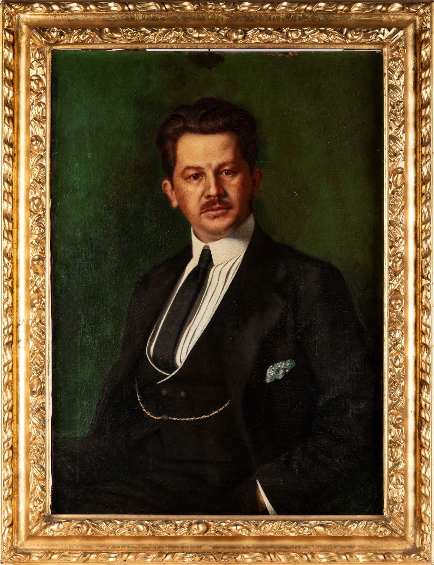 Carlo Bugatti (Milano 1855-Molsheim 1940) - Male portrait - Image 2 of 3