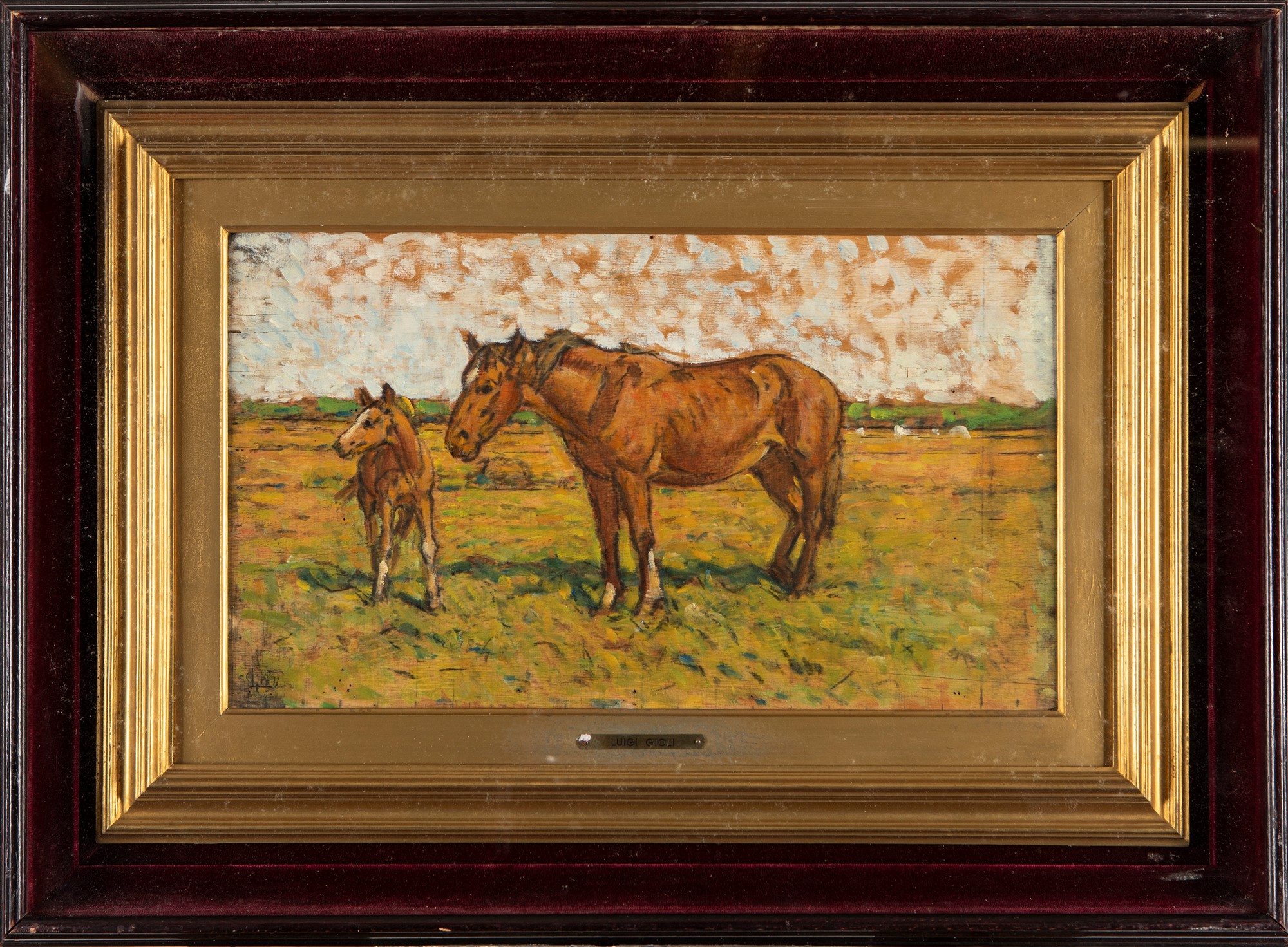 Luigi Gioli (S. Frediano a Settimo 1854-Firenze 1947) - Maremmano horse - Image 2 of 3