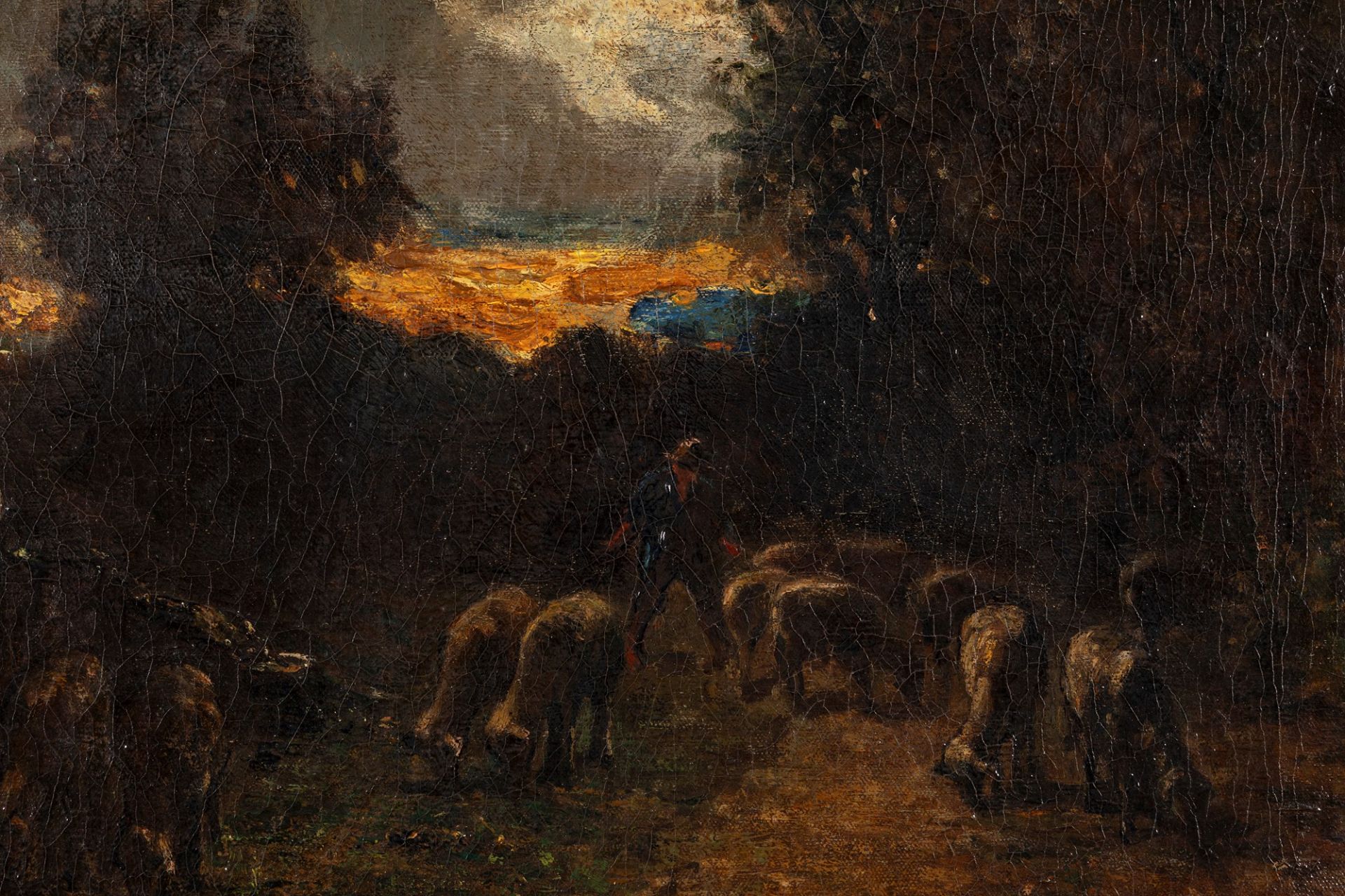 Antonio Fontanesi (Reggio Emilia 1818-Torino 1882) - Nightfall - Bild 4 aus 7