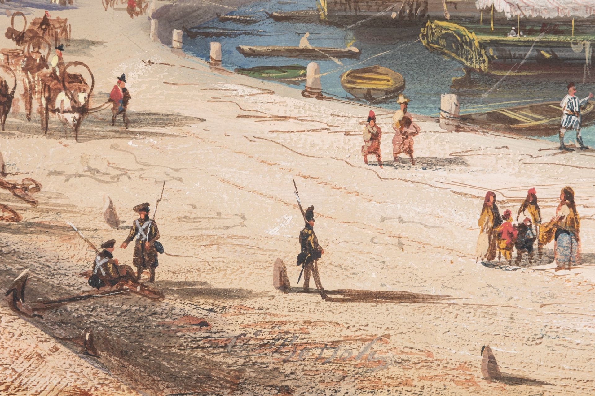 Carlo Bossoli (Lugano 1815-Torino 1884) - View of the Port of Odessa - Bild 5 aus 9