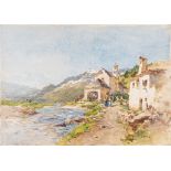 Eugenio Gignous (Milano 1850-Stresa 1906) - Mountain village
