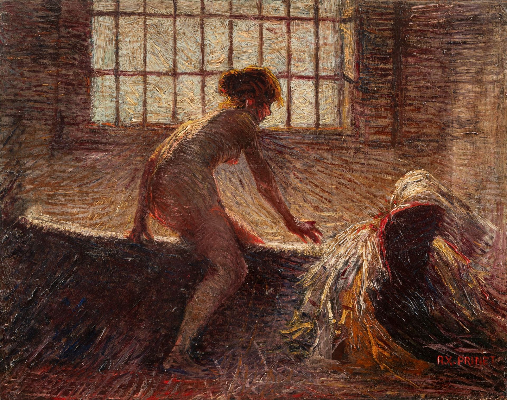 René Xavier François Prinet (Vitry-le-Francois 1861-Bourbonne-les-bains 1946) - Woman bathing