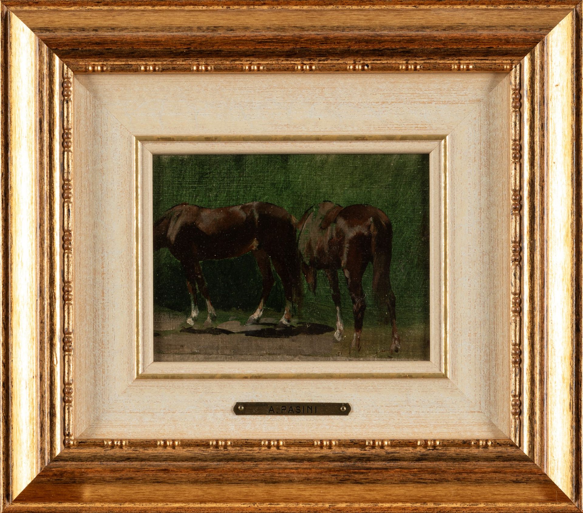 Alberto Pasini (Busseto 1826-Cavoretto 1899) - Horses - Bild 2 aus 3
