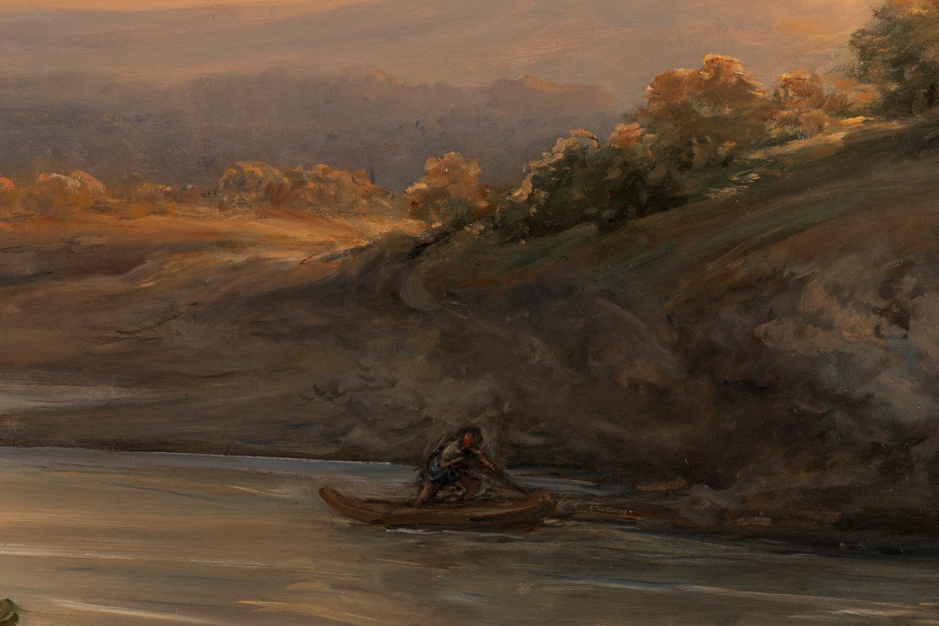 Giovanni Carnovali, detto il Piccio (Montegrino Valtravaglia 1804-Cremona 1873) - River landscape w - Bild 4 aus 6