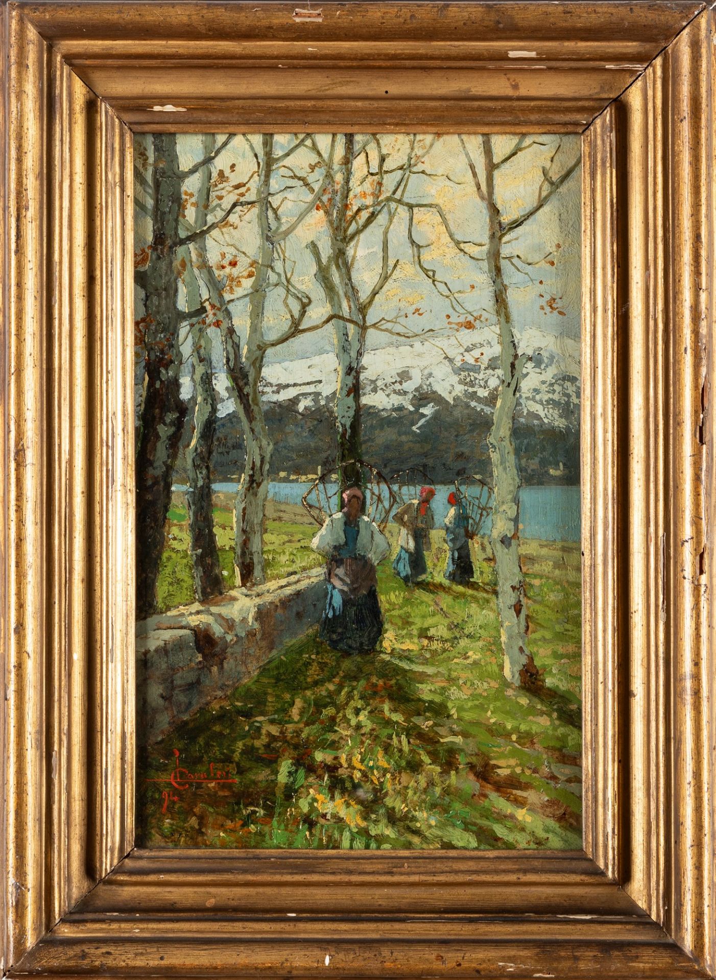 Ludovico Cavaleri (Milano 1867-Cuvio 1941) - Mottarone, Lago Maggiore, 1894 - Bild 2 aus 3
