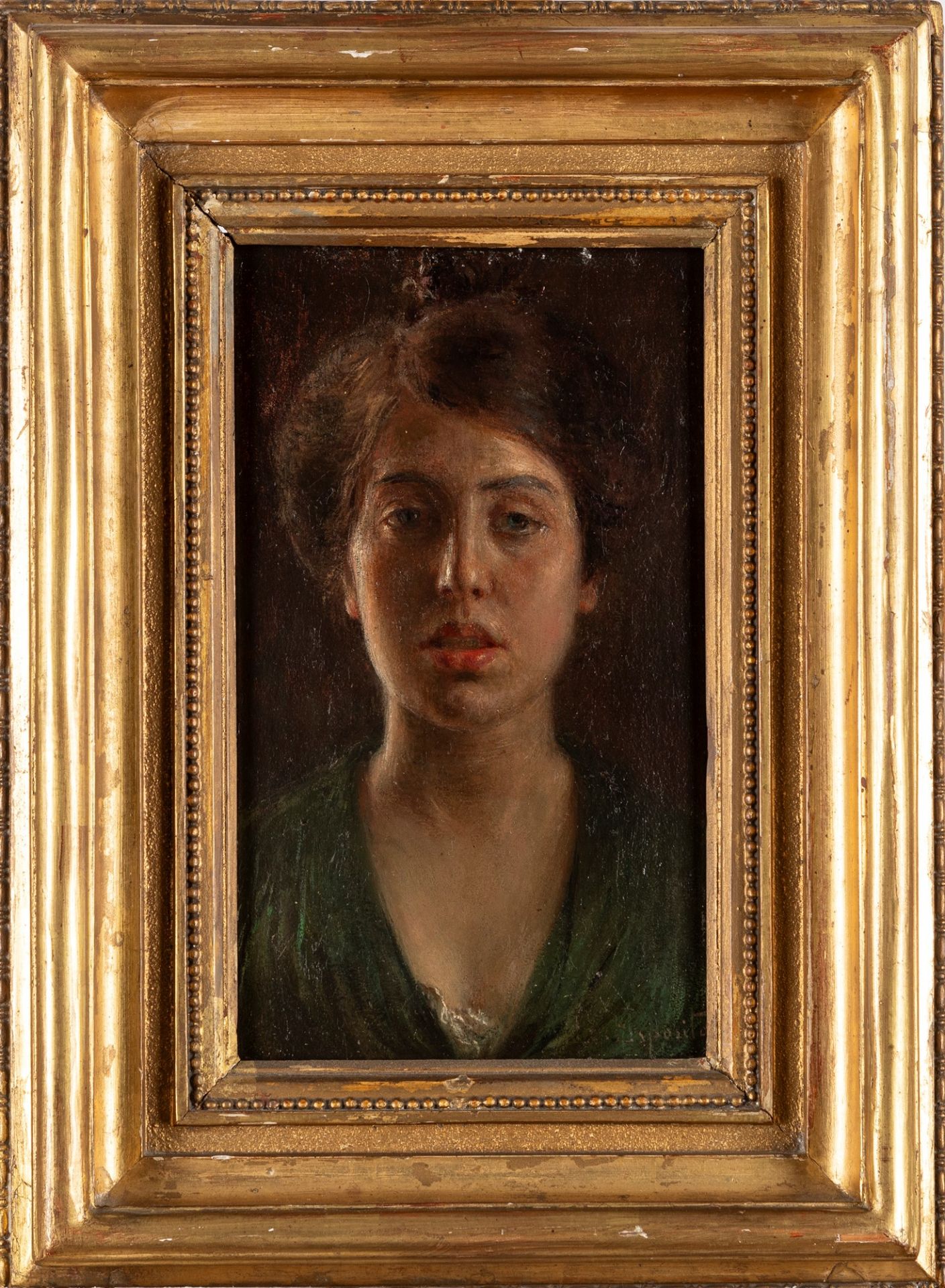 Gaetano Esposito (Salerno 1858-Sala Consilina 1911) - Portrait of a young woman - Bild 3 aus 4