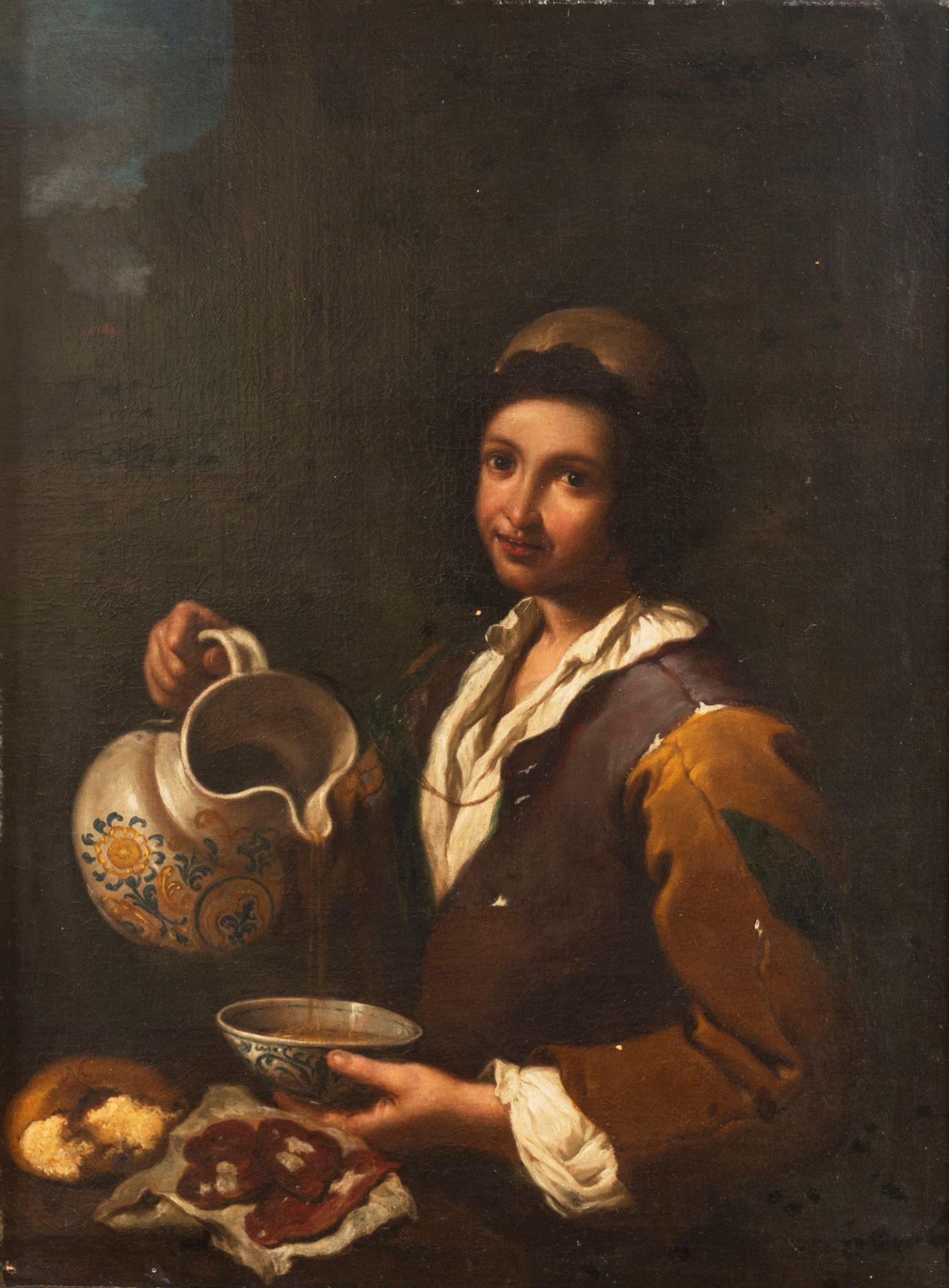 Antonio Mercurio Amorosi (Comunanza 1660-Roma 1738) - Boy with jug