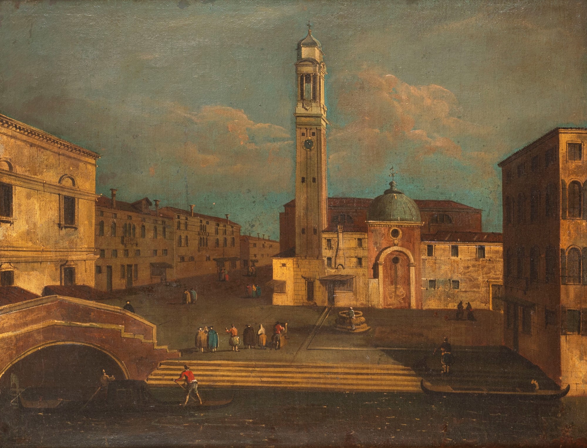 Follower of Bernardo Bellotto - Campo dei Santi Apostoli in Venice