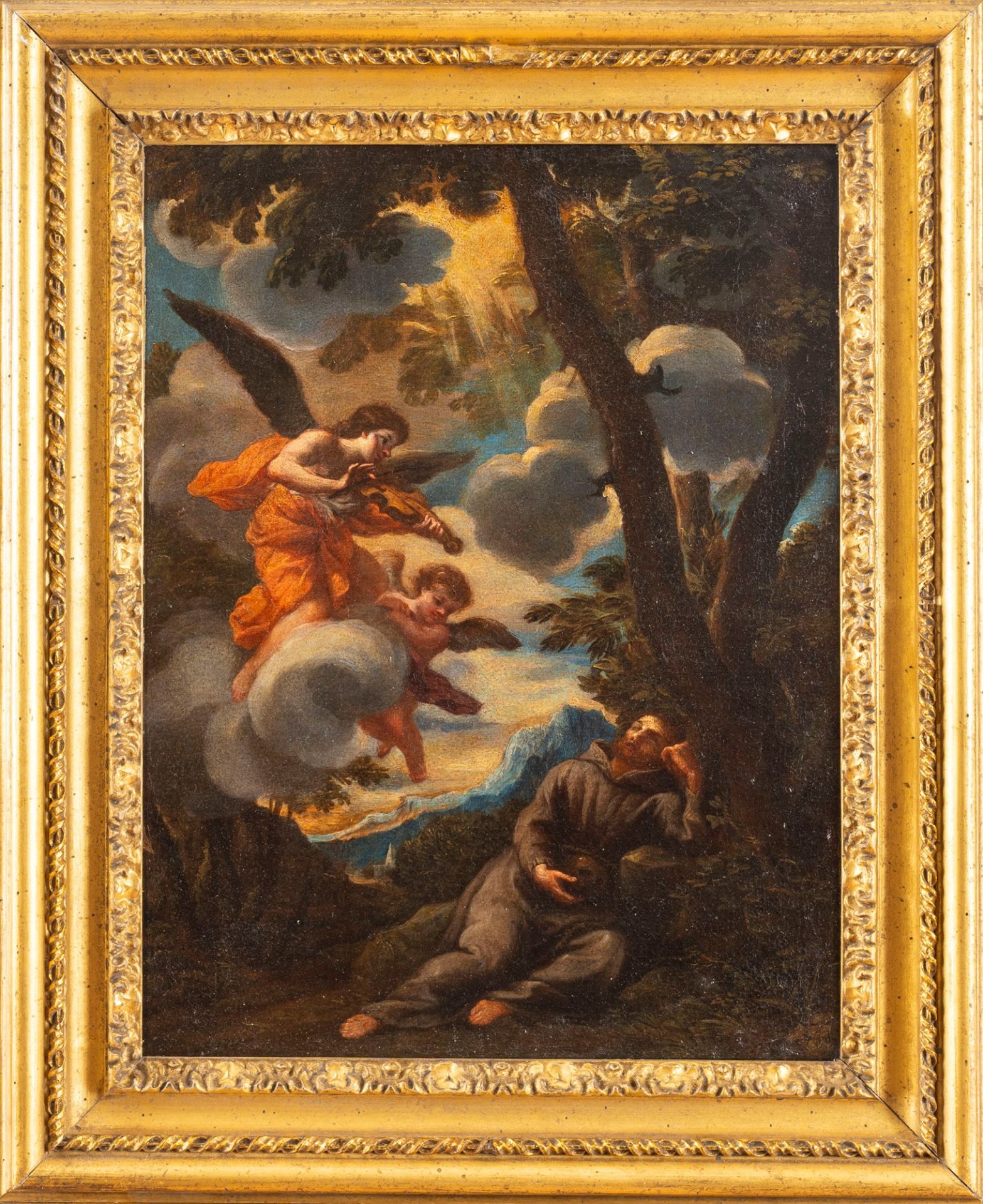 Guillaume Courtois (Saint-Hippolyte 1628-Roma 1679) - Ecstasy of Saint Francis of Assisi - Bild 2 aus 3