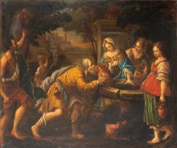 School of Northern Italy, XVII century - Rebecca at the well